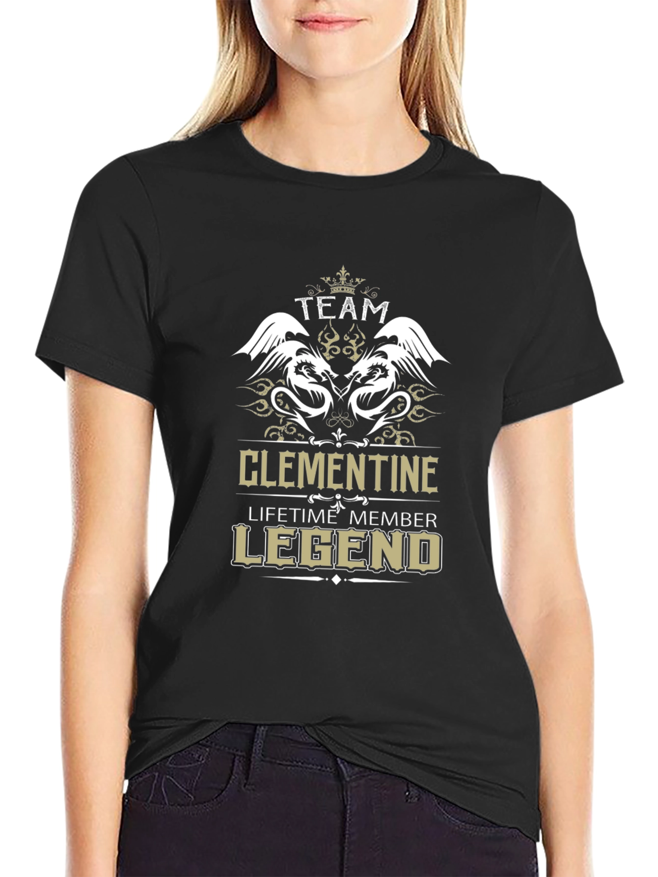 Clementine Team Legend Black T-Shirt