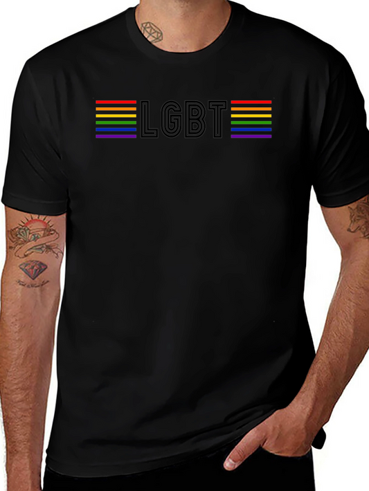 LGBT Pride Rainbow Striped T-Shirt
