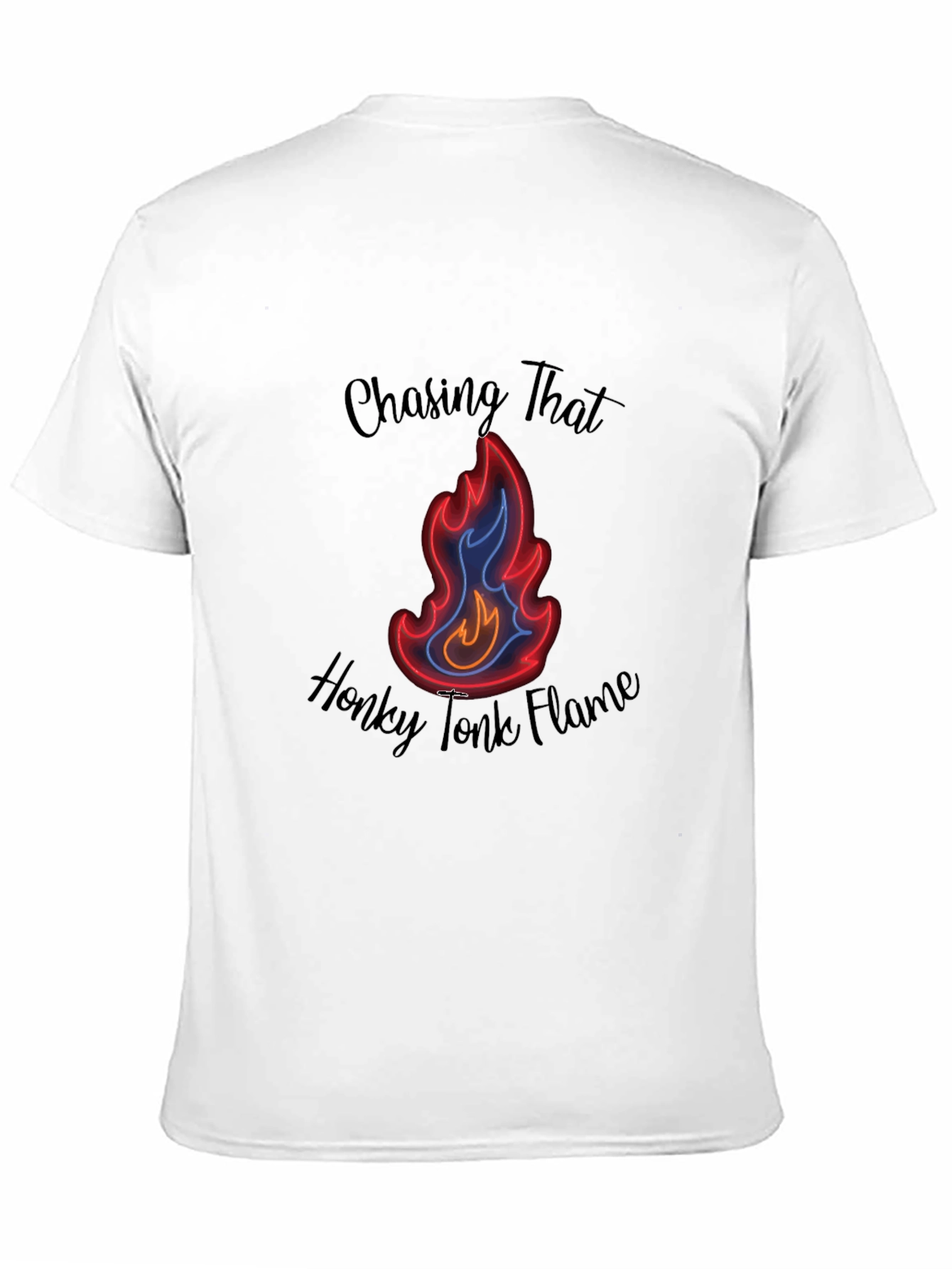Chasing That Honky Tonk Flame Black T-Shirt