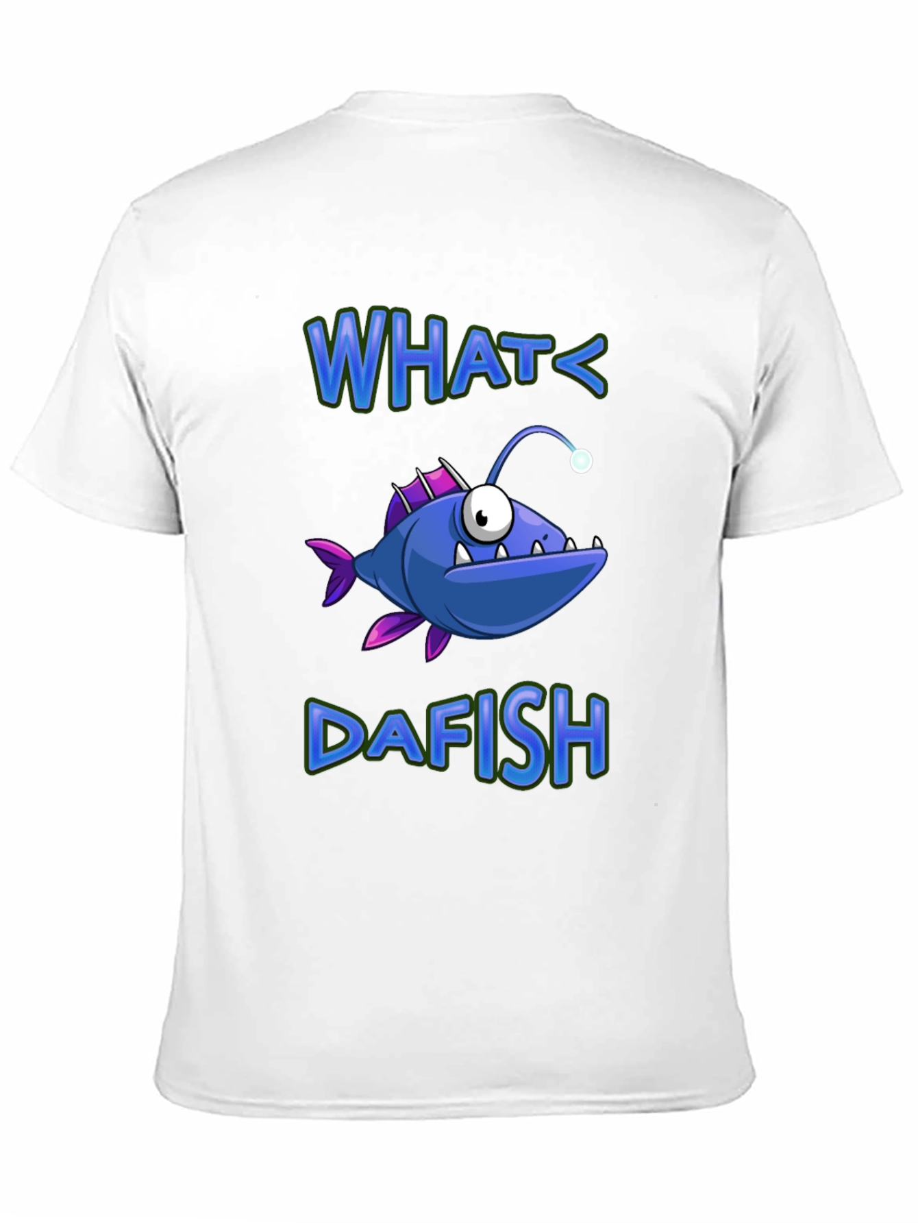 What Dafish T-Shirt - Funny Angler Fish Graphic Tee