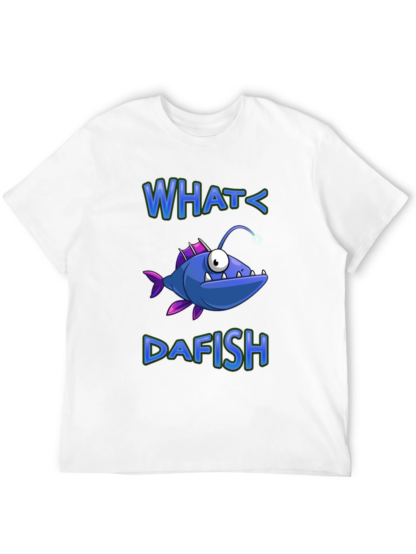 What Dafish T-Shirt - Funny Angler Fish Graphic Tee