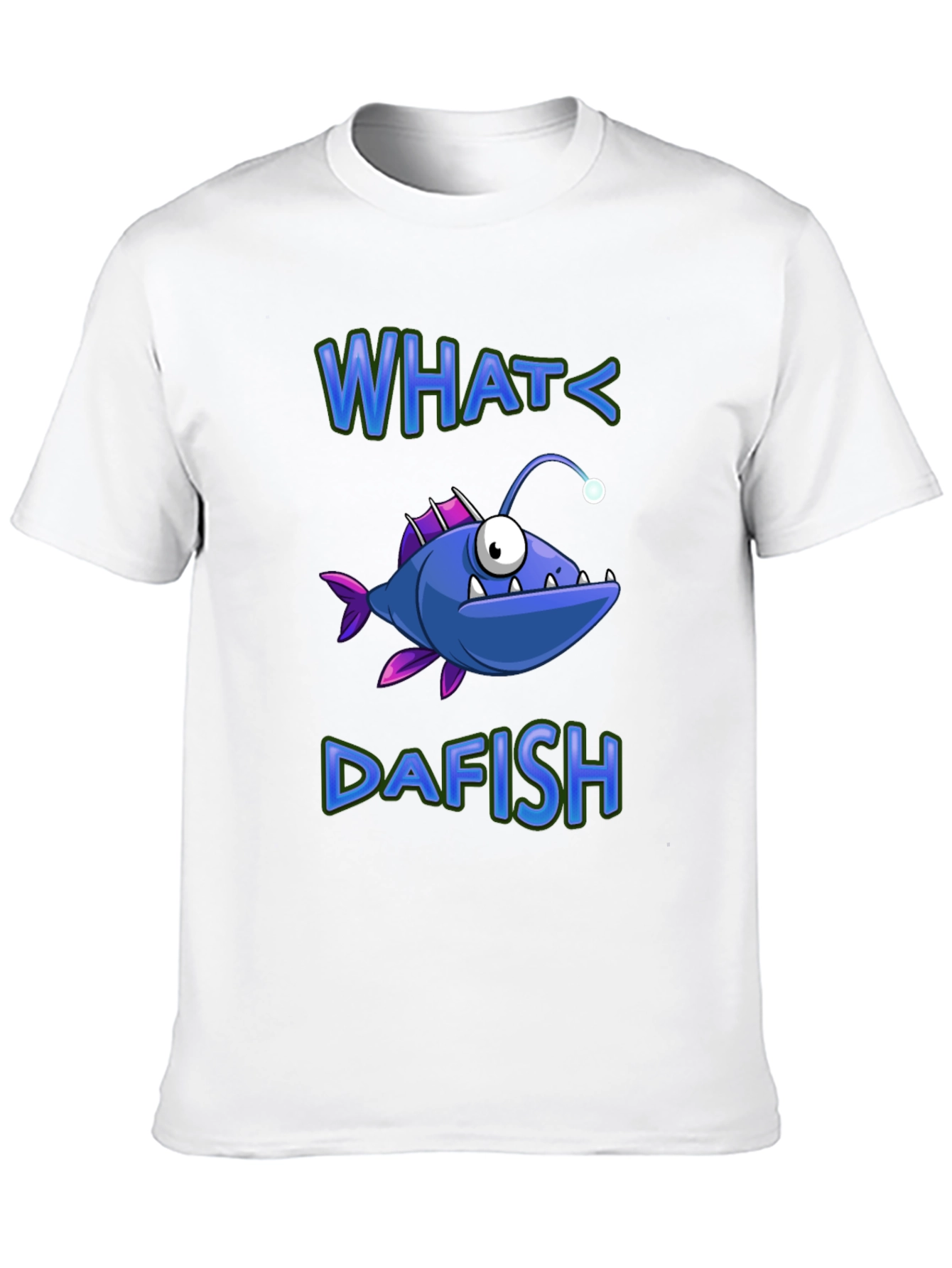 What Dafish T-Shirt - Funny Angler Fish Graphic Tee
