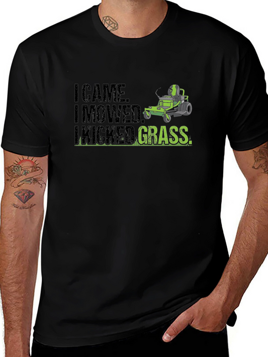 I Came I Mowed I Kicked Grass Graphic Tee