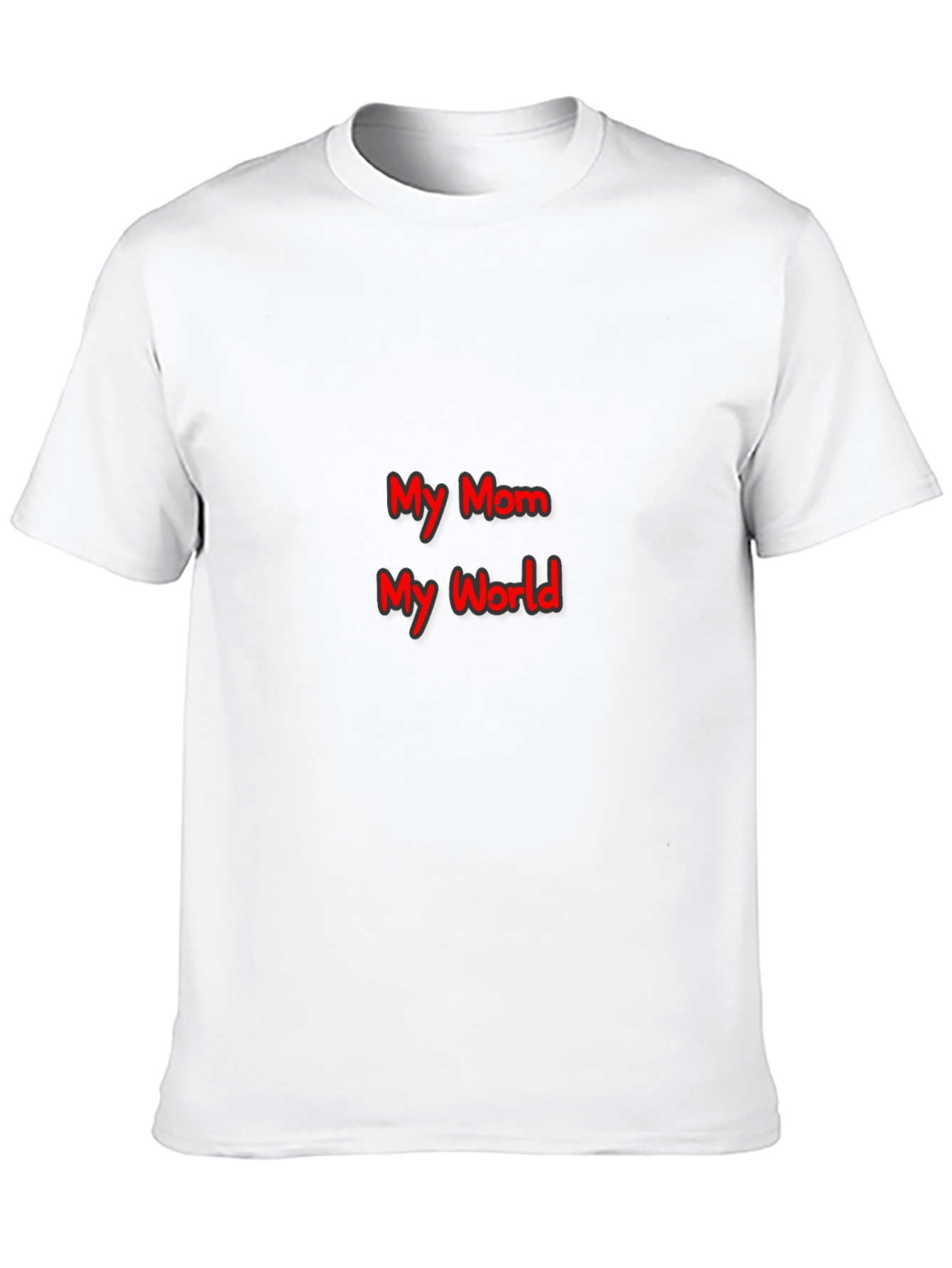 My Mom My World Graphic T-Shirt - Black