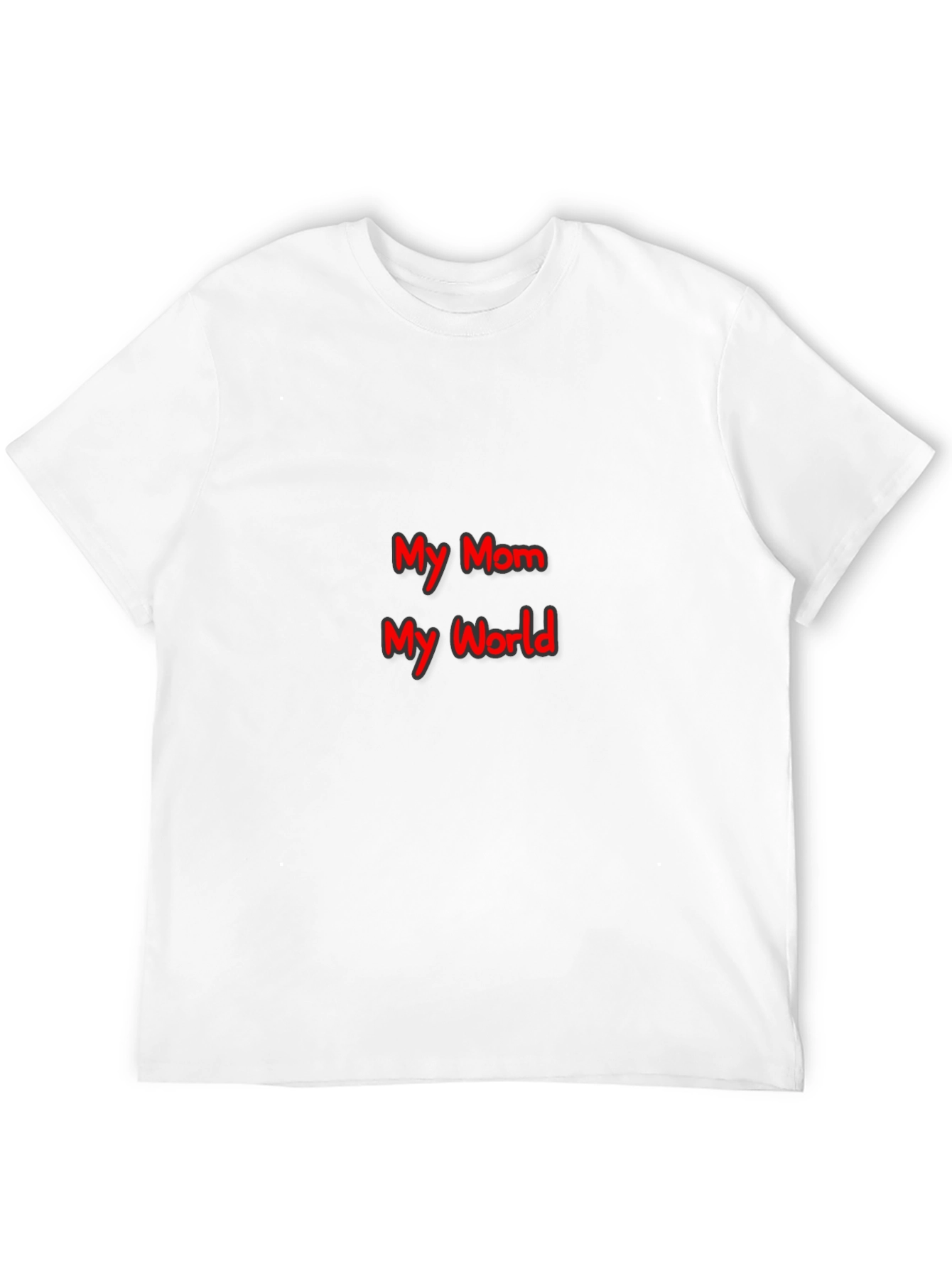 My Mom My World Graphic T-Shirt - Black