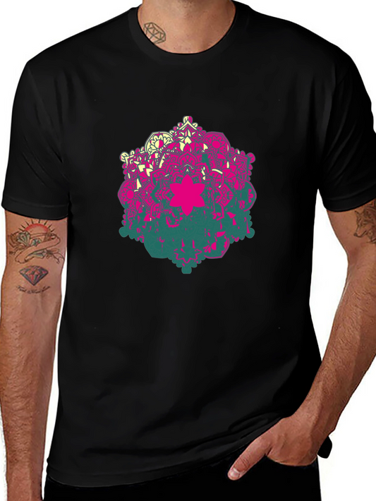 Geometric Mandala Graphic Print T-Shirt