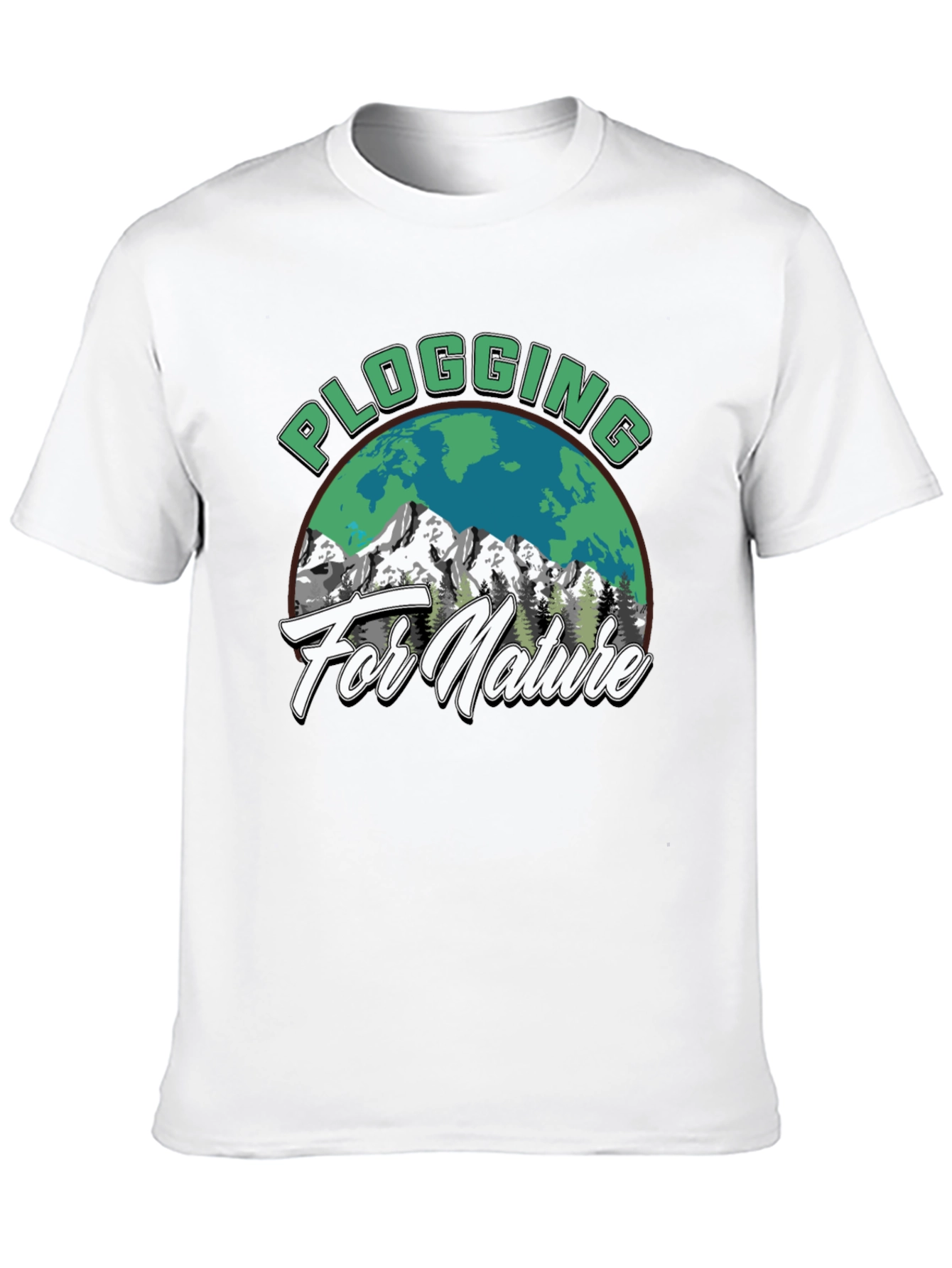 Plogging for Nature Graphic T-Shirt