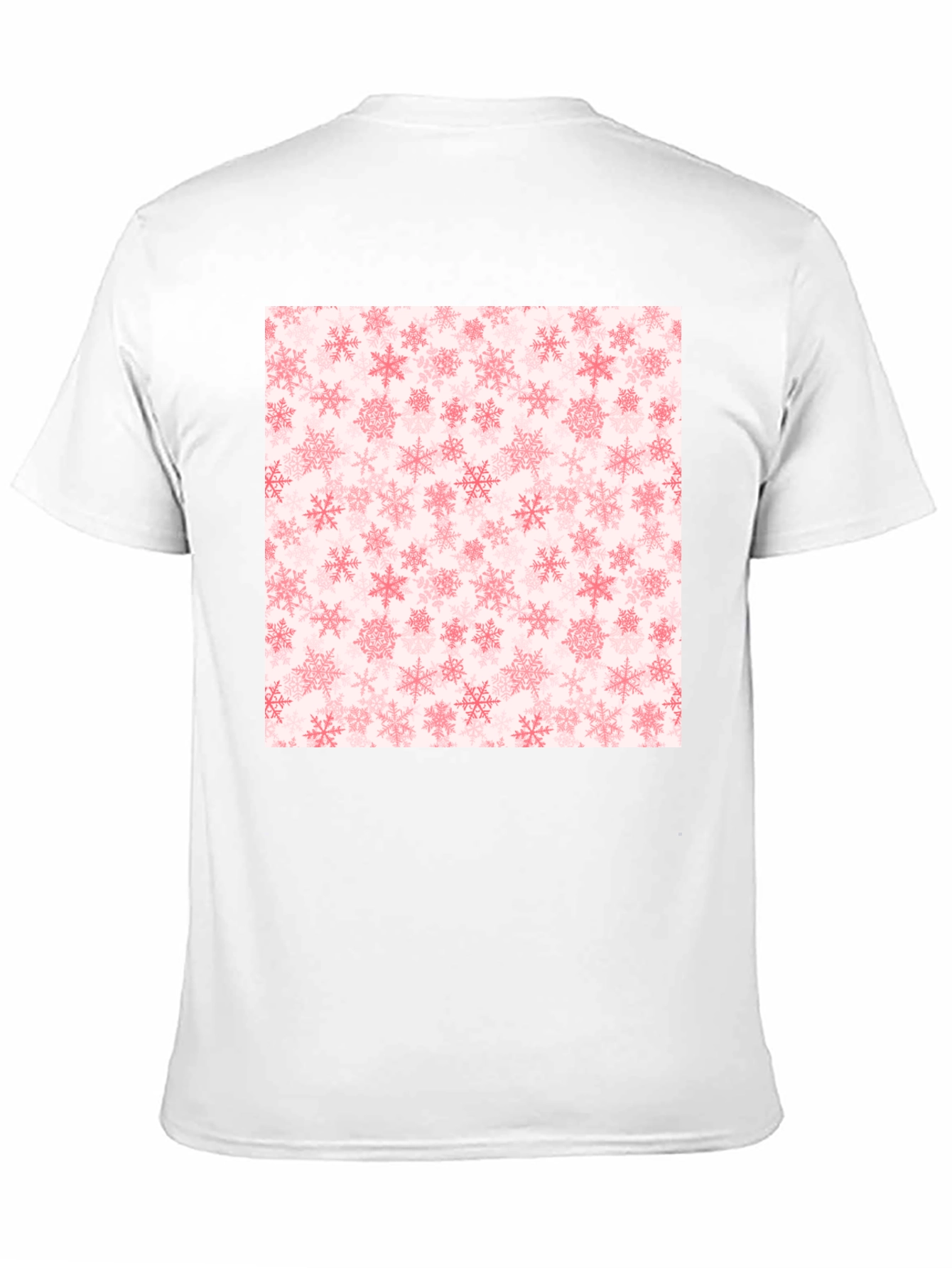 Snowflake Pattern Black Tee