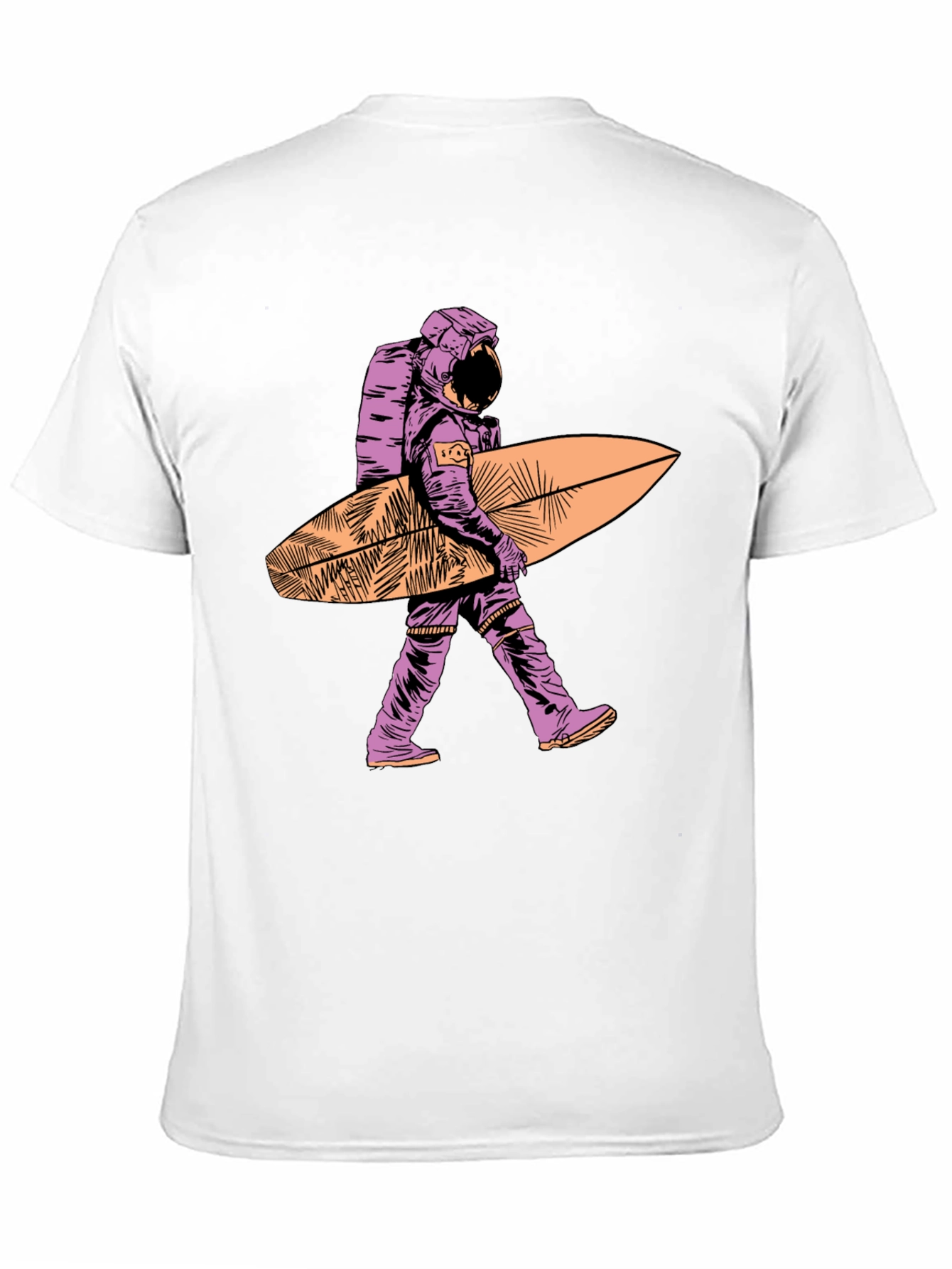 Surfing Astronaut T-Shirt - Unique Graphic Tee