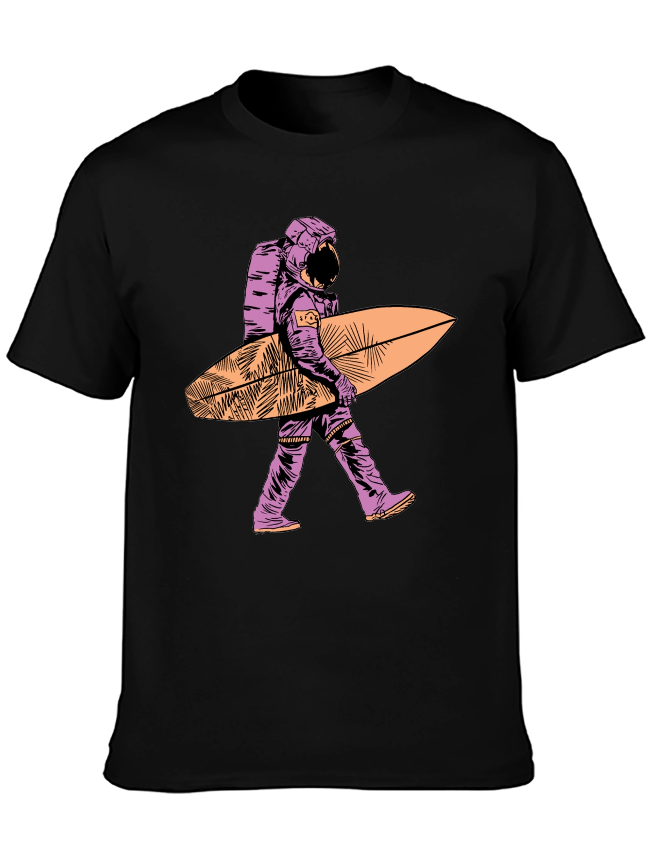 Surfing Astronaut T-Shirt - Unique Graphic Tee
