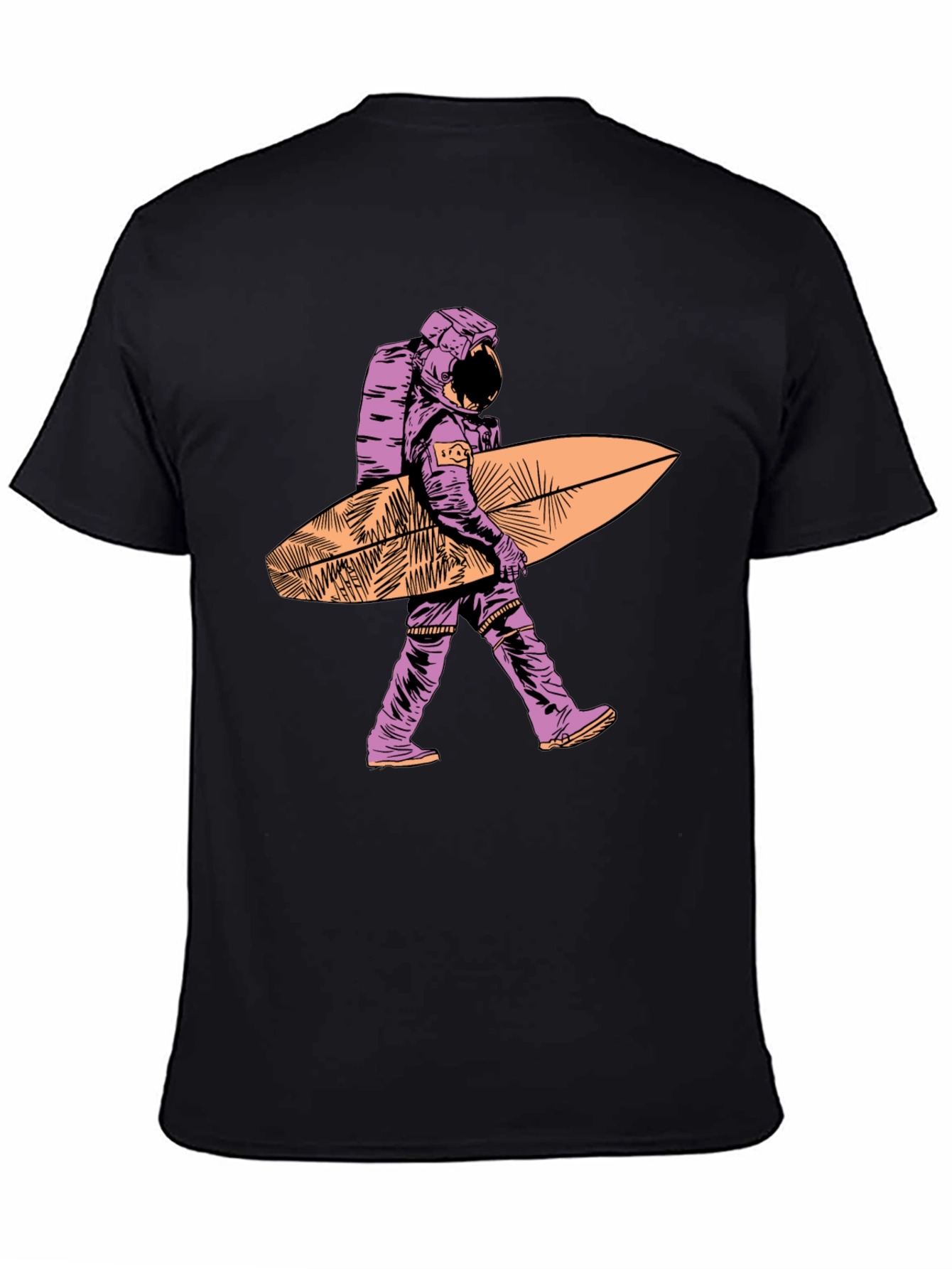 Surfing Astronaut T-Shirt - Unique Graphic Tee