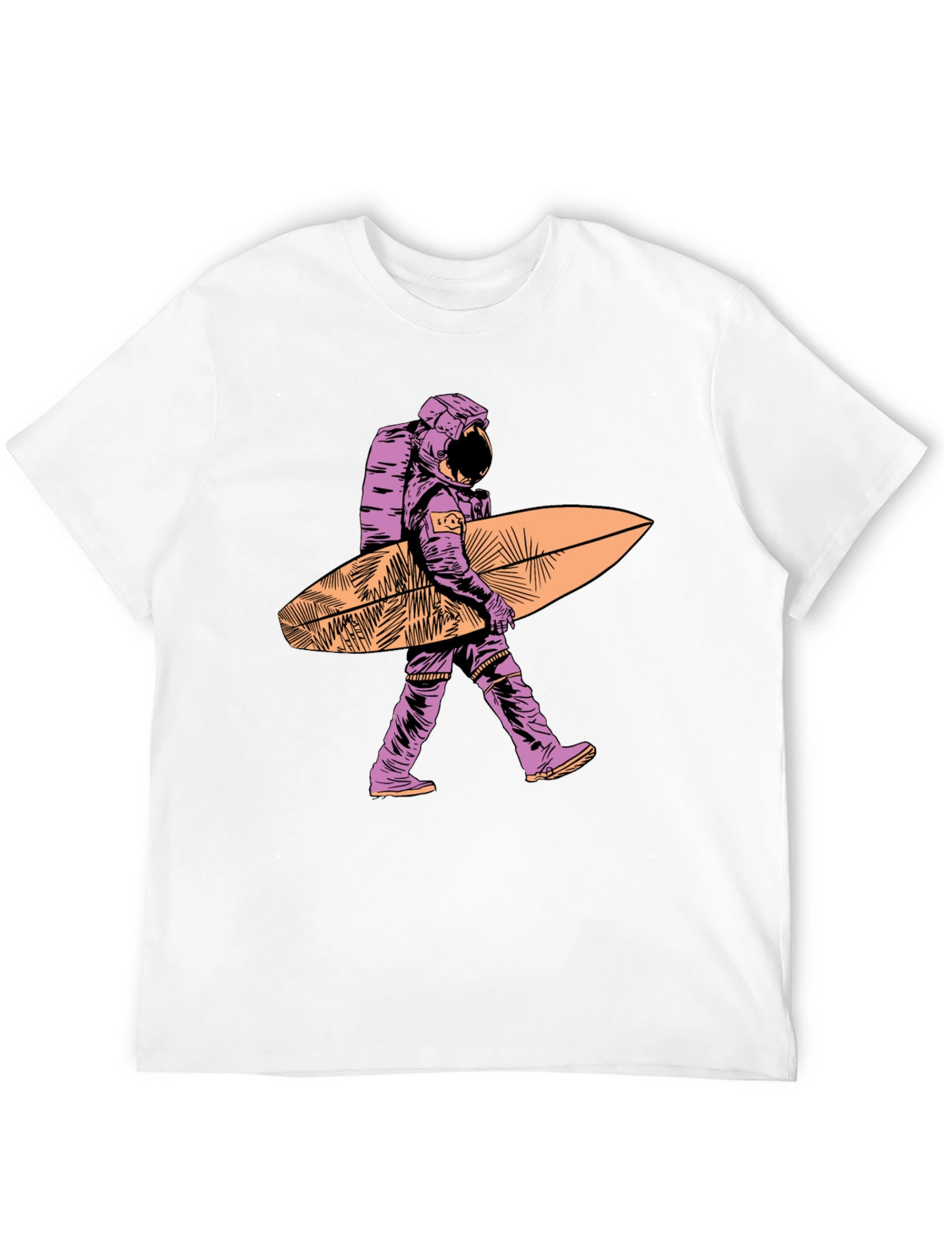 Surfing Astronaut T-Shirt - Unique Graphic Tee