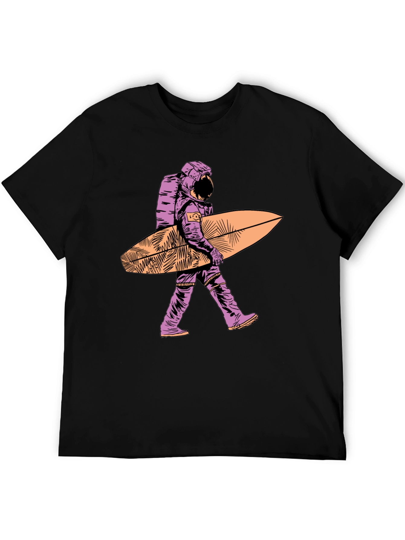 Surfing Astronaut T-Shirt - Unique Graphic Tee