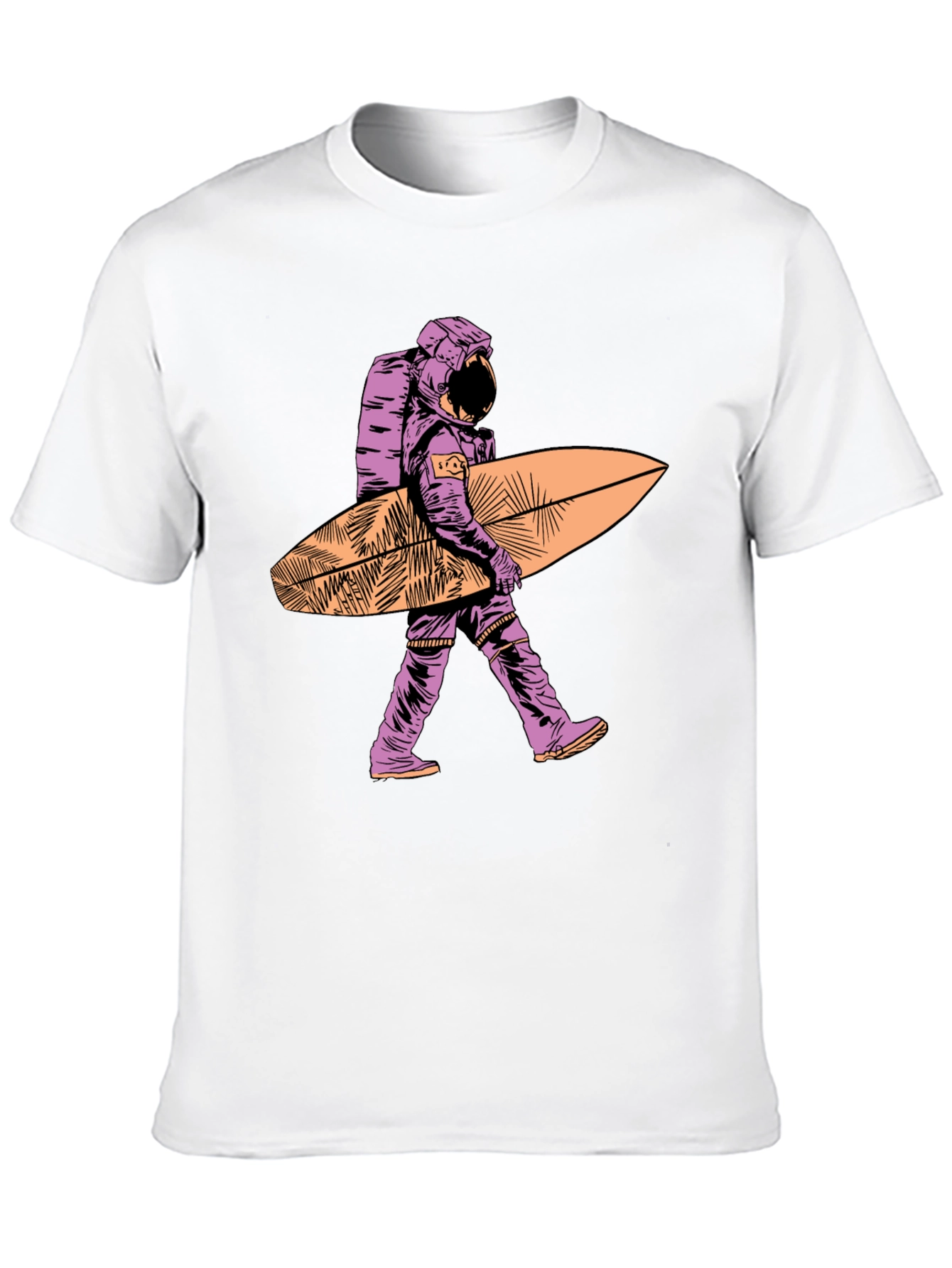 Surfing Astronaut T-Shirt - Unique Graphic Tee