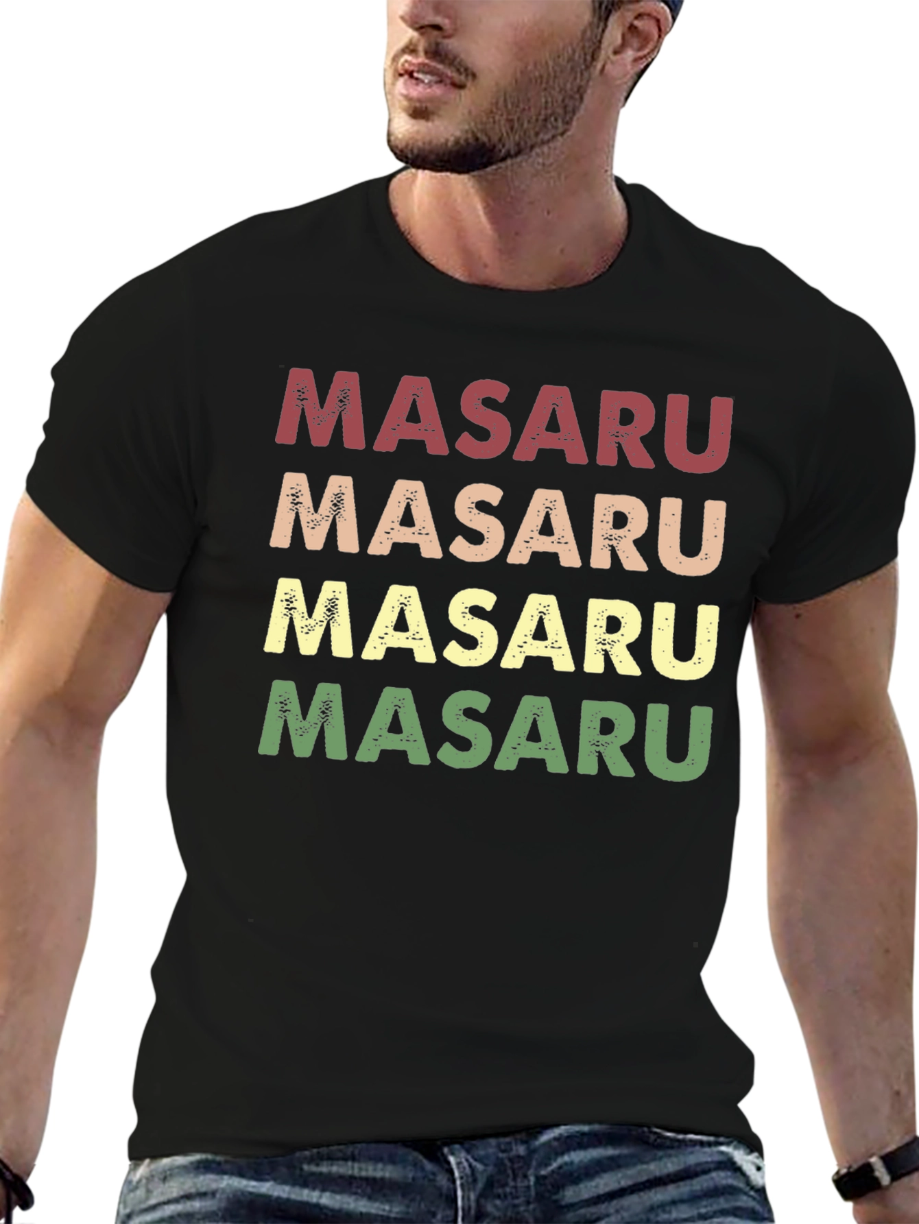 Masaru Retro Style Name T-Shirt