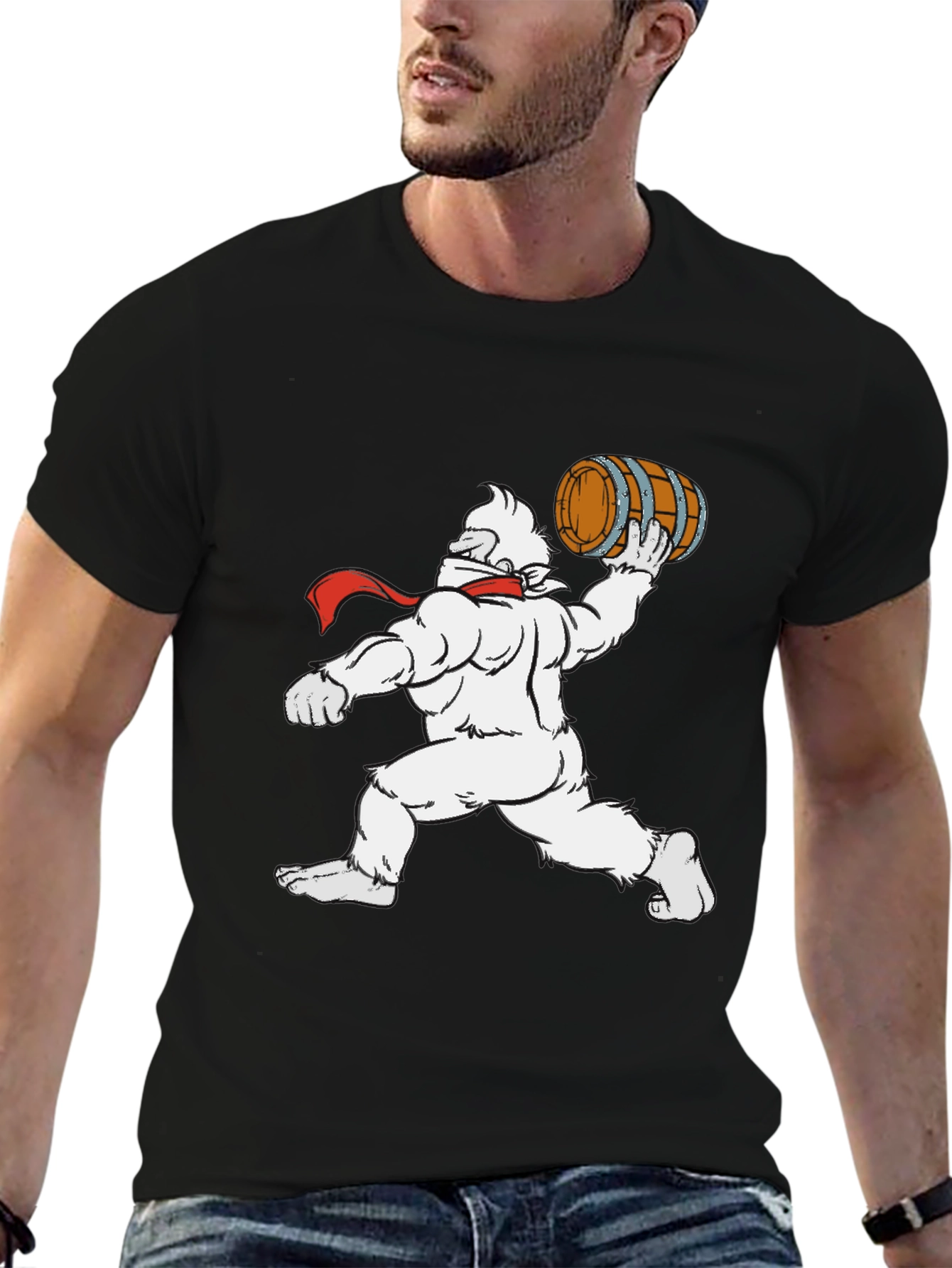 Yeti Barrel Toss Black T-Shirt