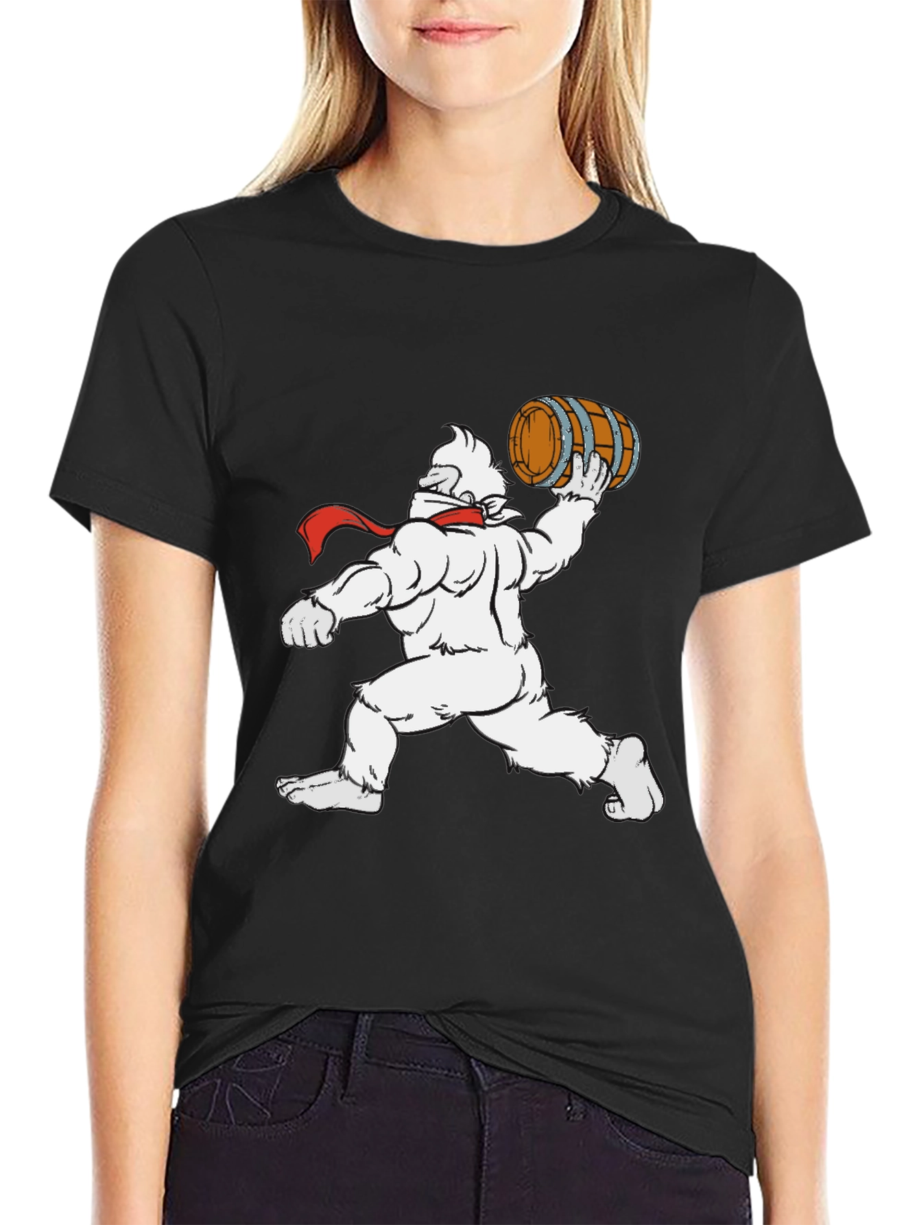 Yeti Barrel Toss Black T-Shirt