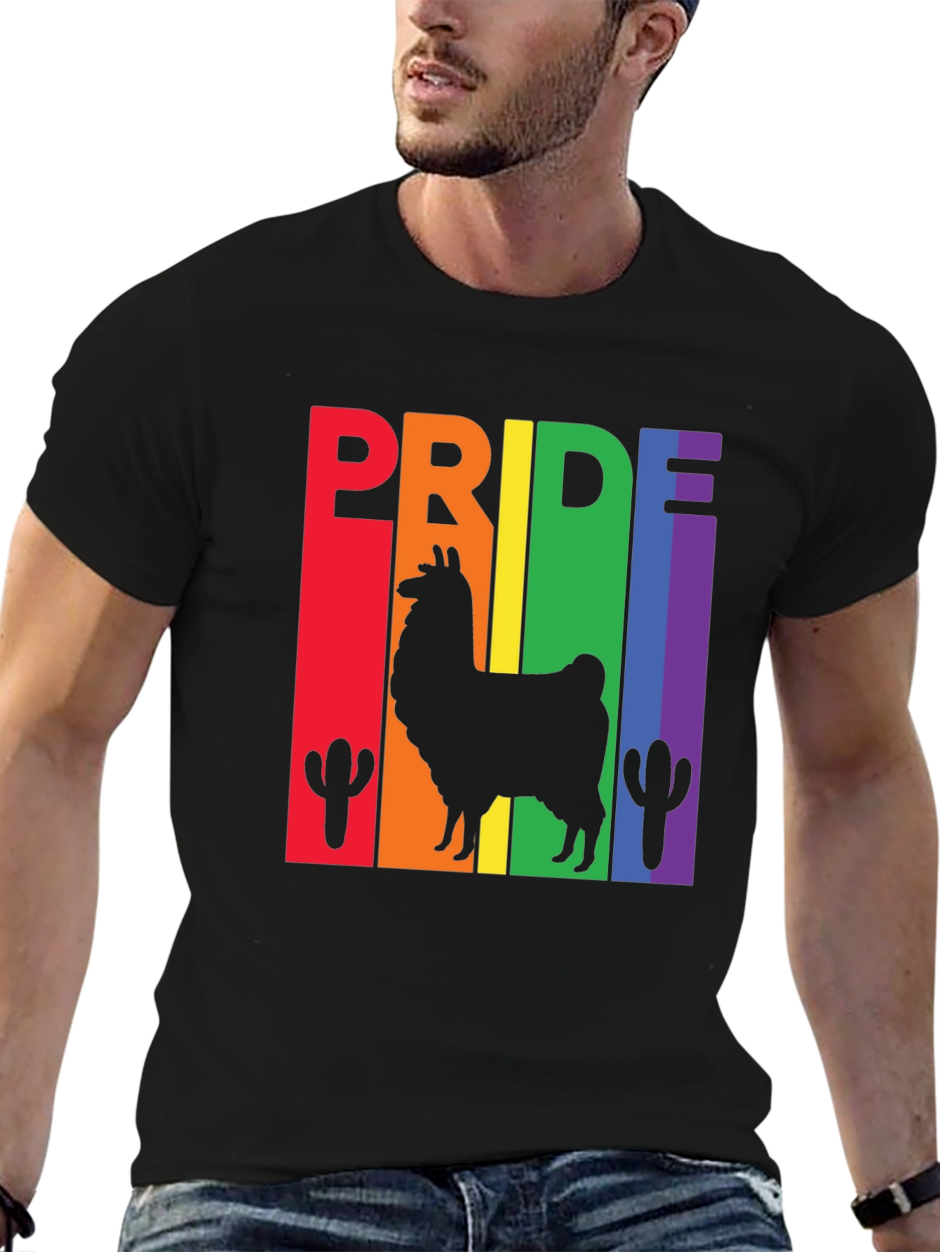 Pride Llama Graphic Tee - LGBTQ+ Pride Shirt