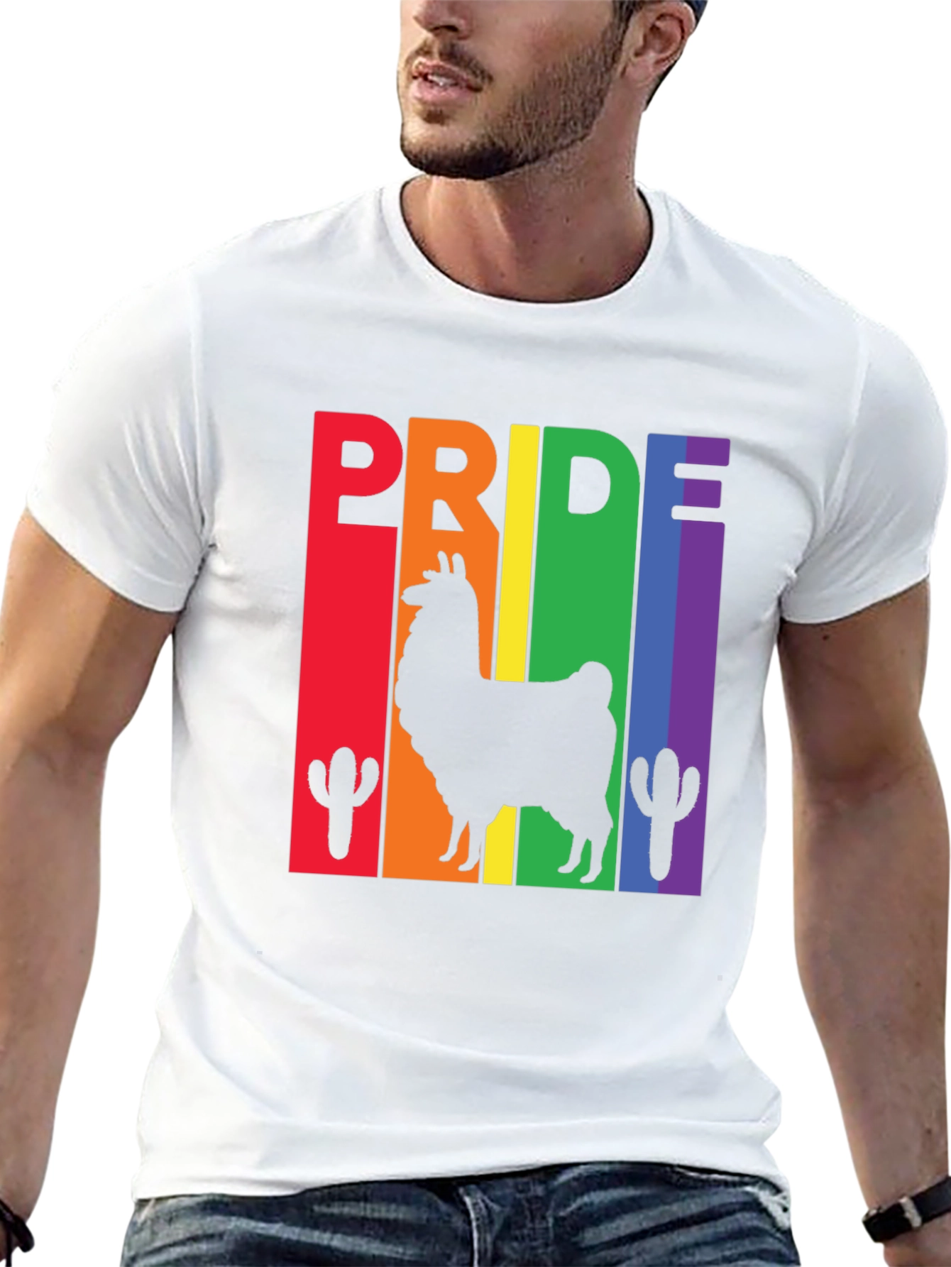 Pride Llama Graphic Tee - LGBTQ+ Pride Shirt