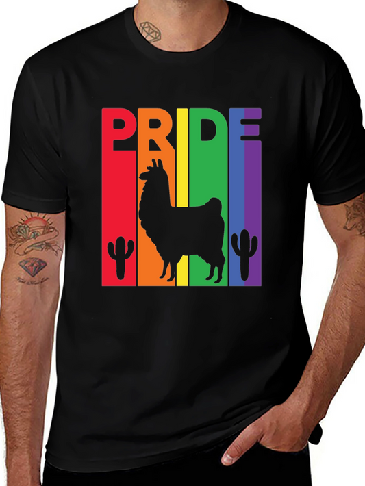 Pride Llama Graphic Tee - LGBTQ+ Pride Shirt