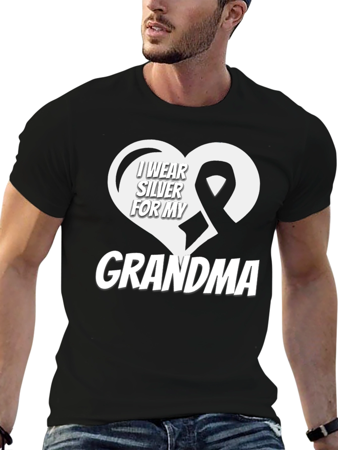 I Wear Silver for My Grandma T-Shirt