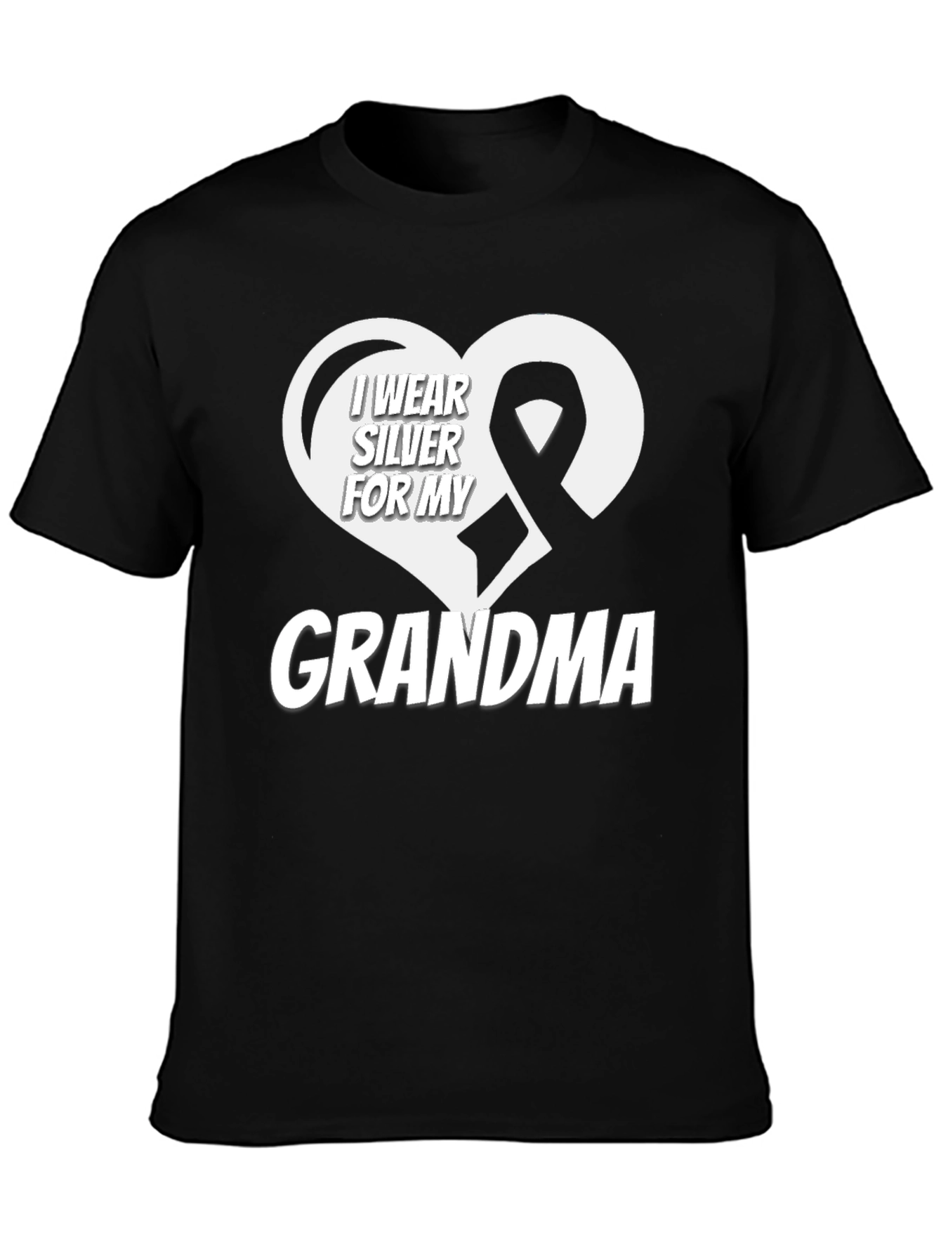 I Wear Silver for My Grandma T-Shirt