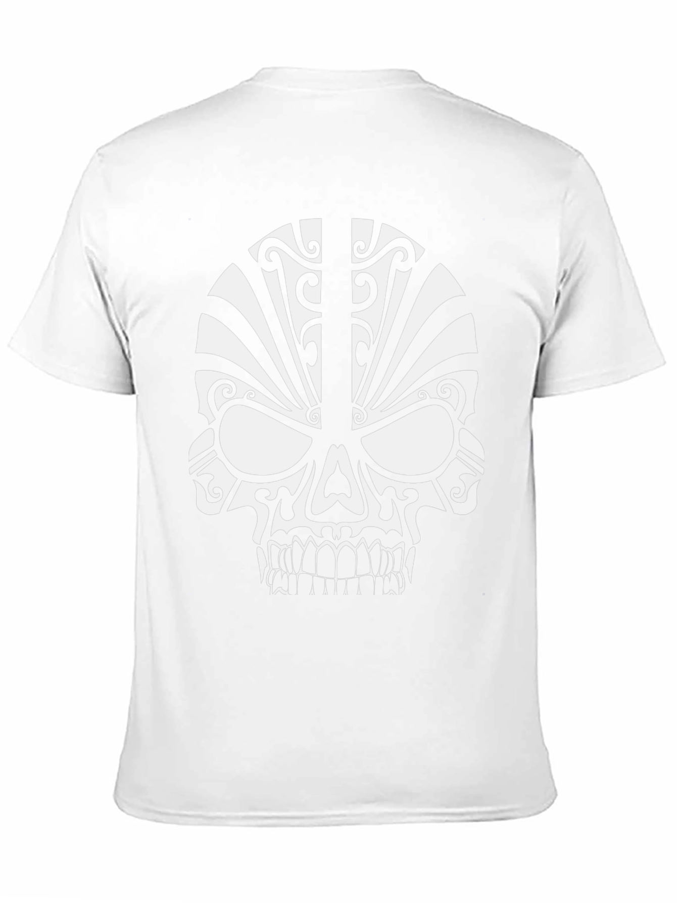 Tribal Skull Black T-Shirt