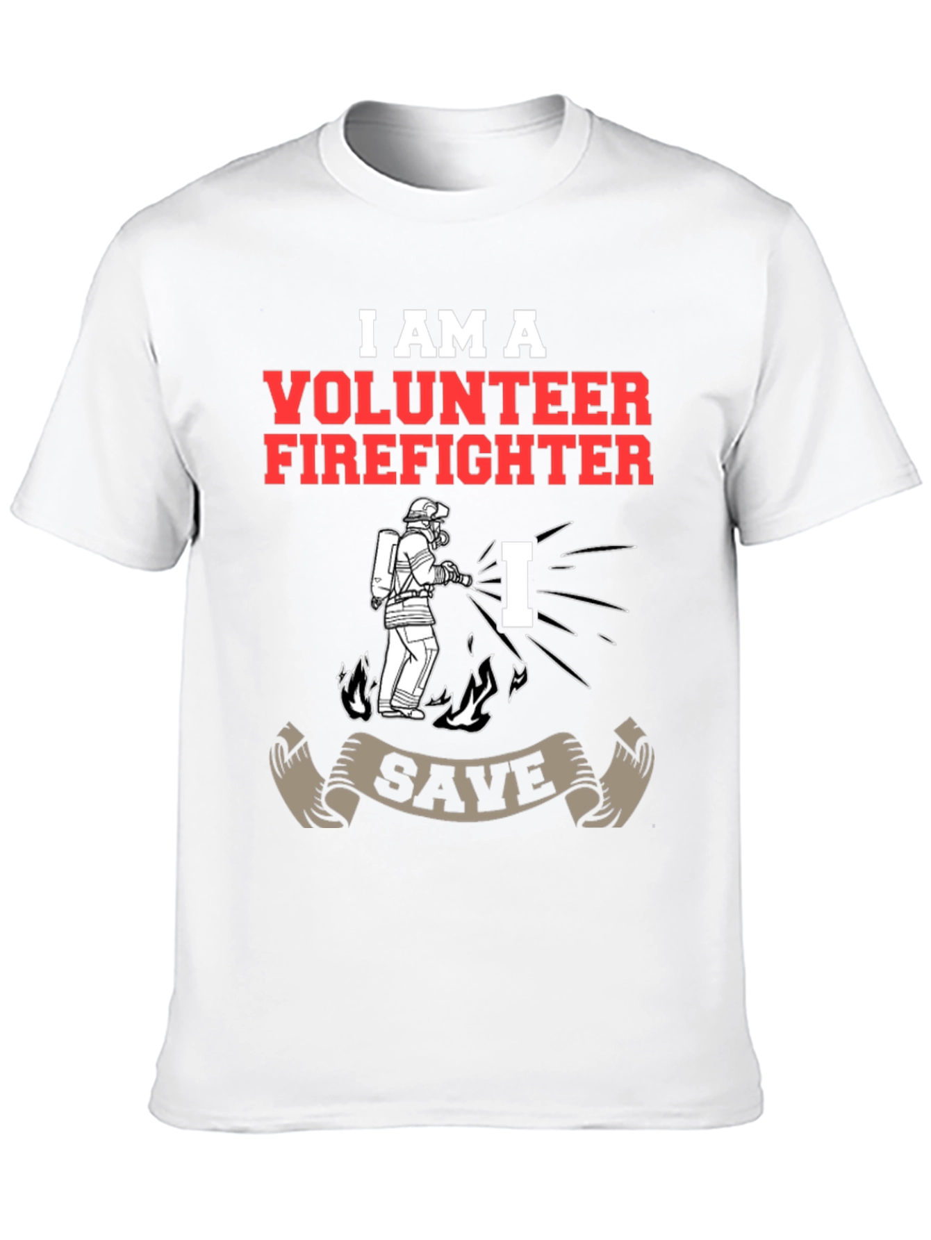 Volunteer Firefighter Graphic T-Shirt