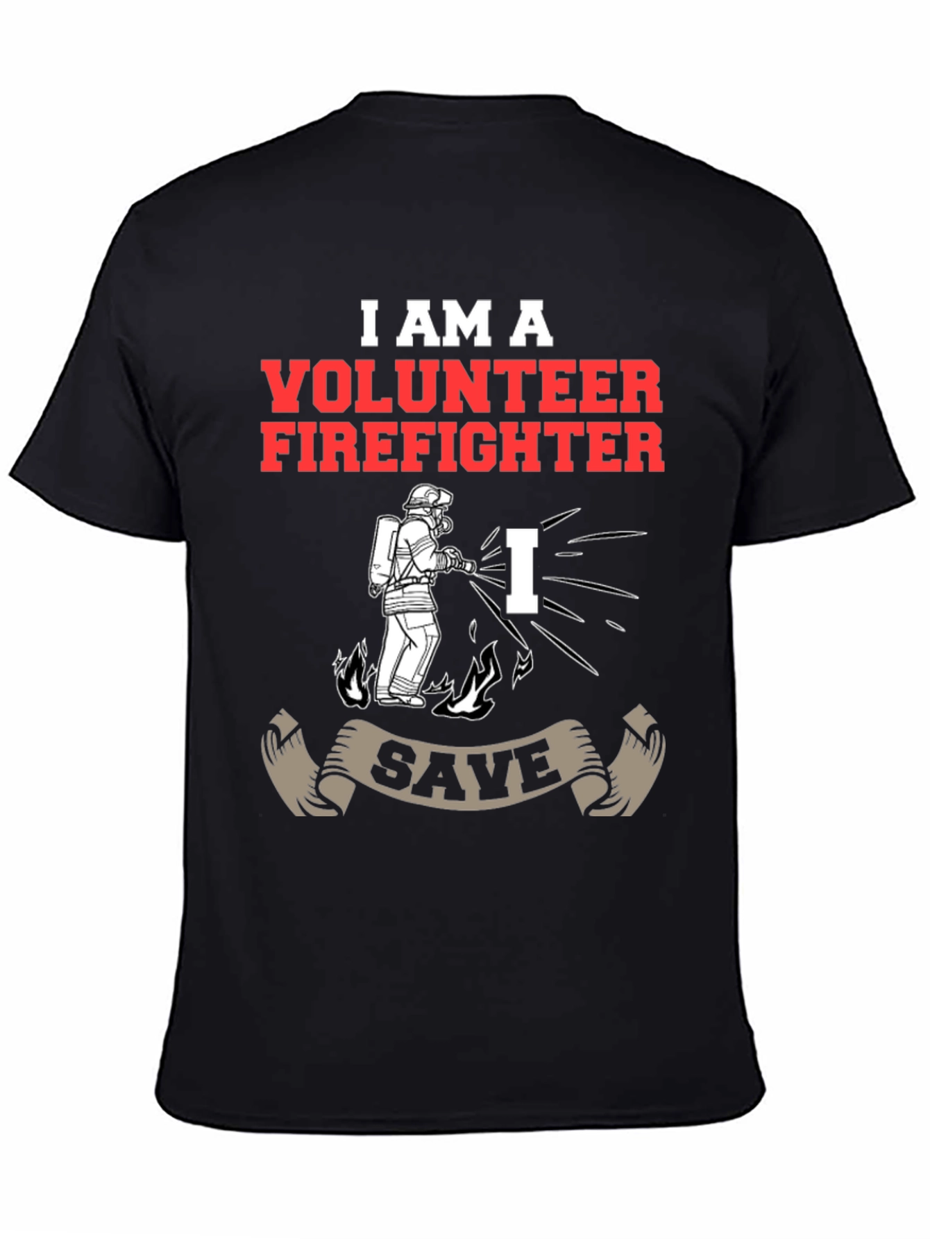 Volunteer Firefighter Graphic T-Shirt