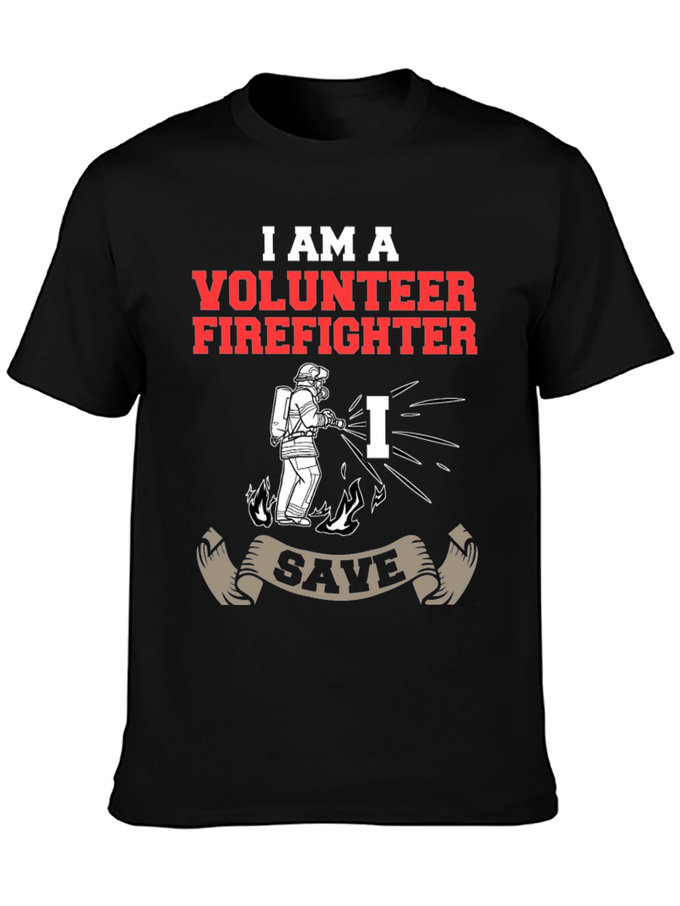 Volunteer Firefighter Graphic T-Shirt