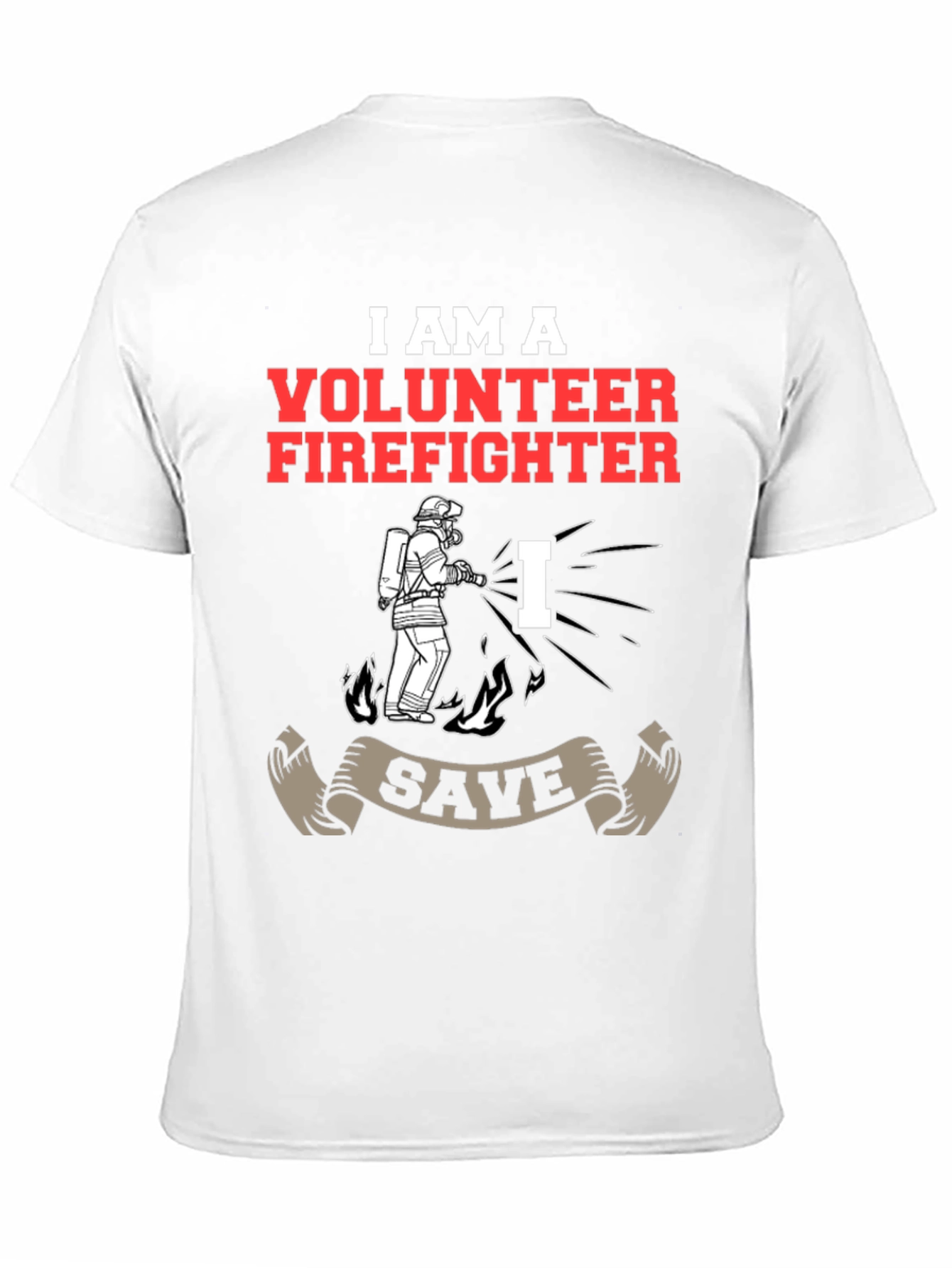Volunteer Firefighter Graphic T-Shirt