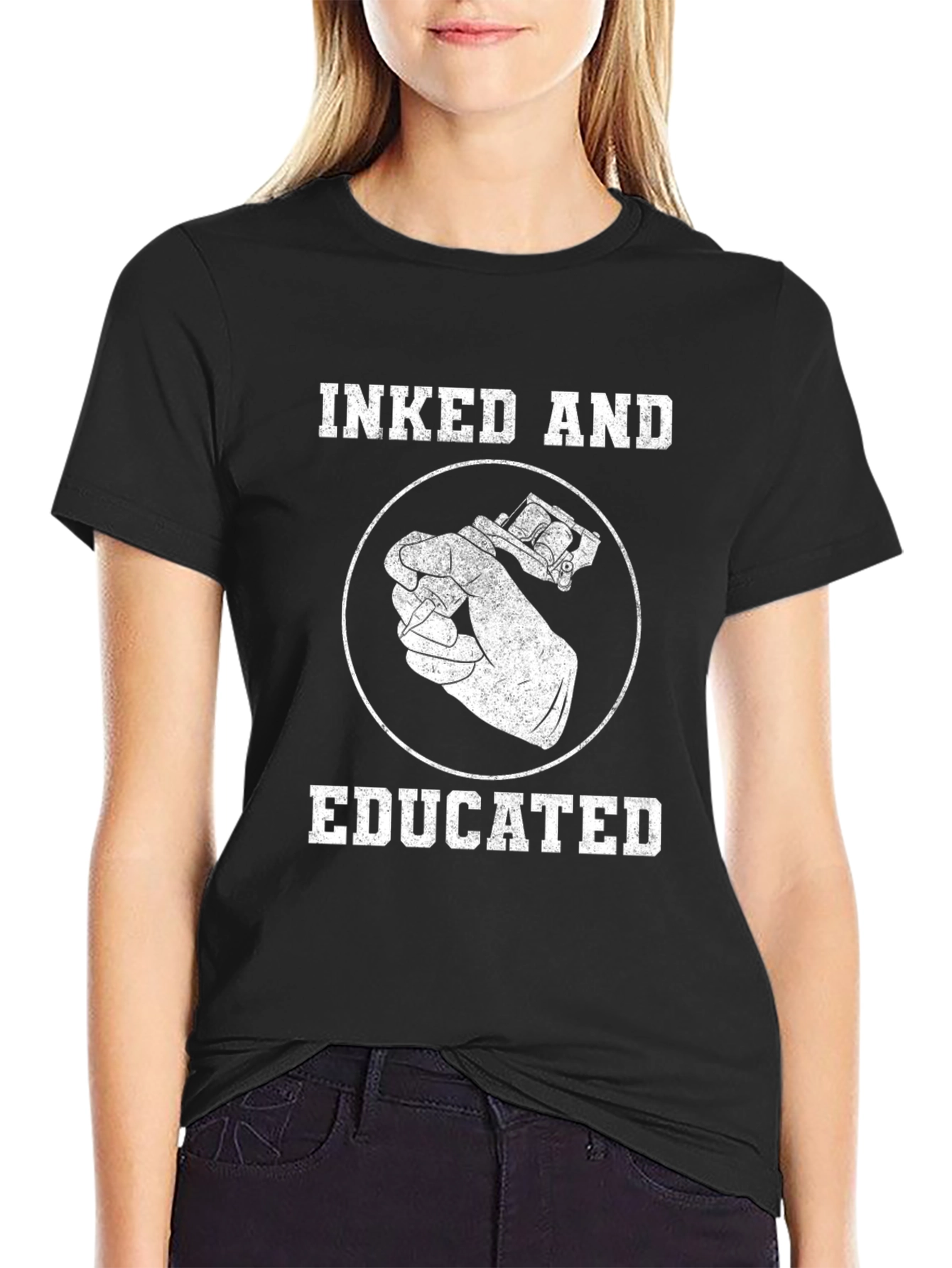 Inked and Educated Tattoo Artist T-Shirt