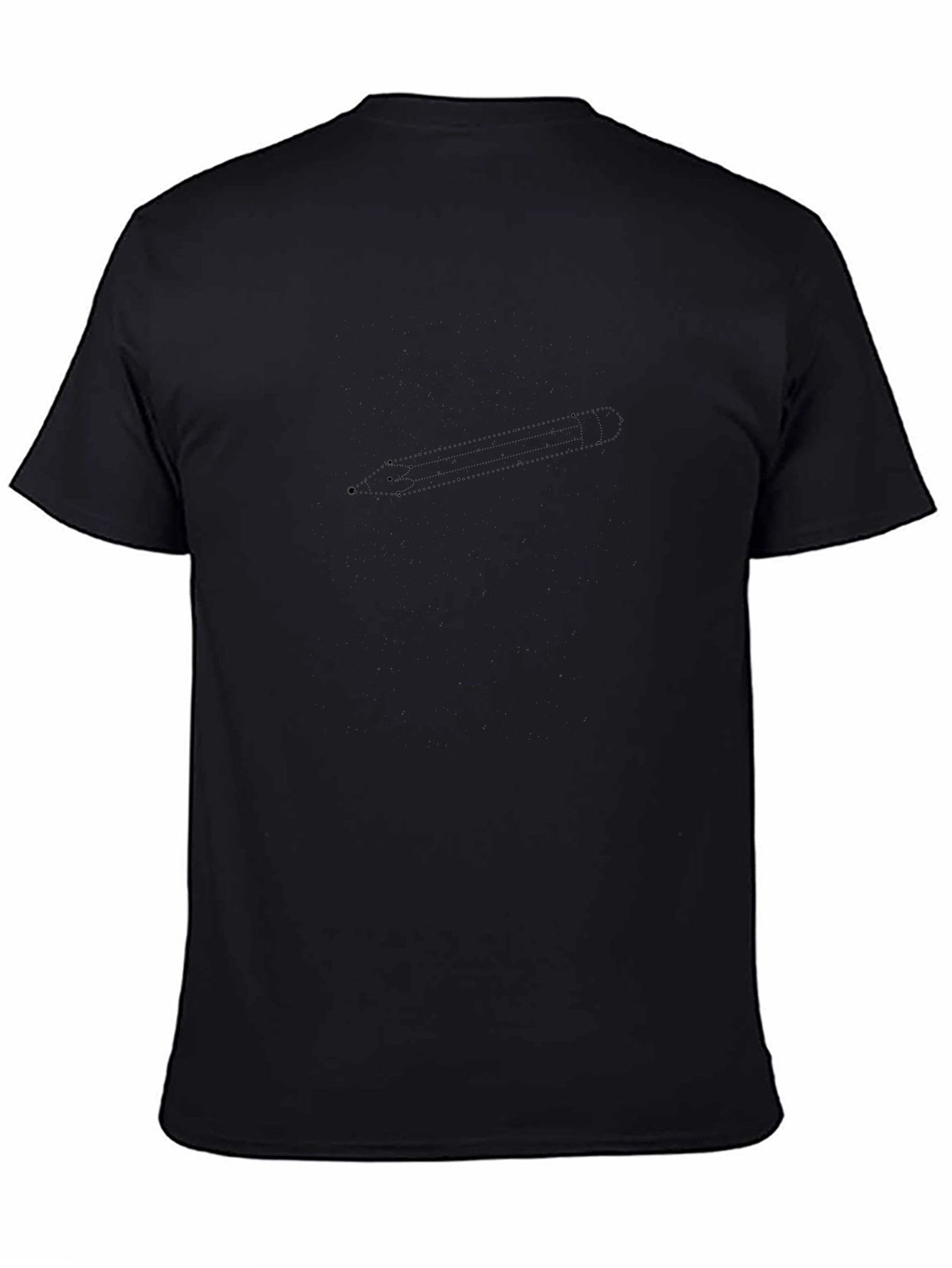 Mens Black Graphic Tee - Sleek & Modern