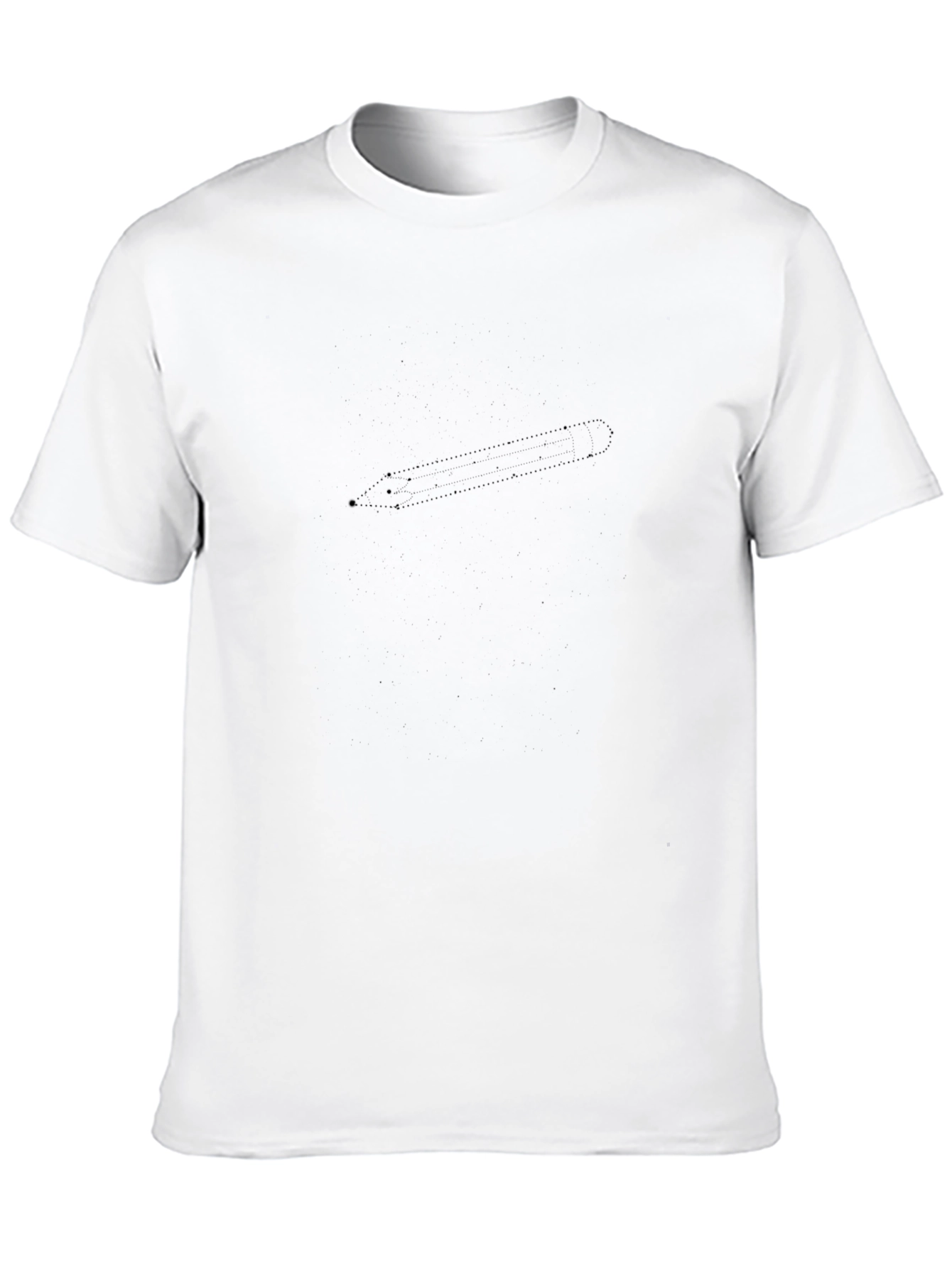 Mens Black Graphic Tee - Sleek & Modern