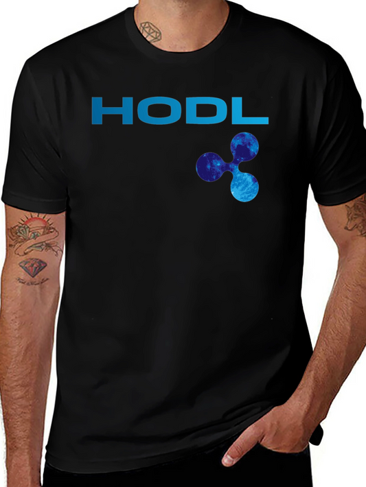 HODL XRP Cryptocurrency Black T-Shirt