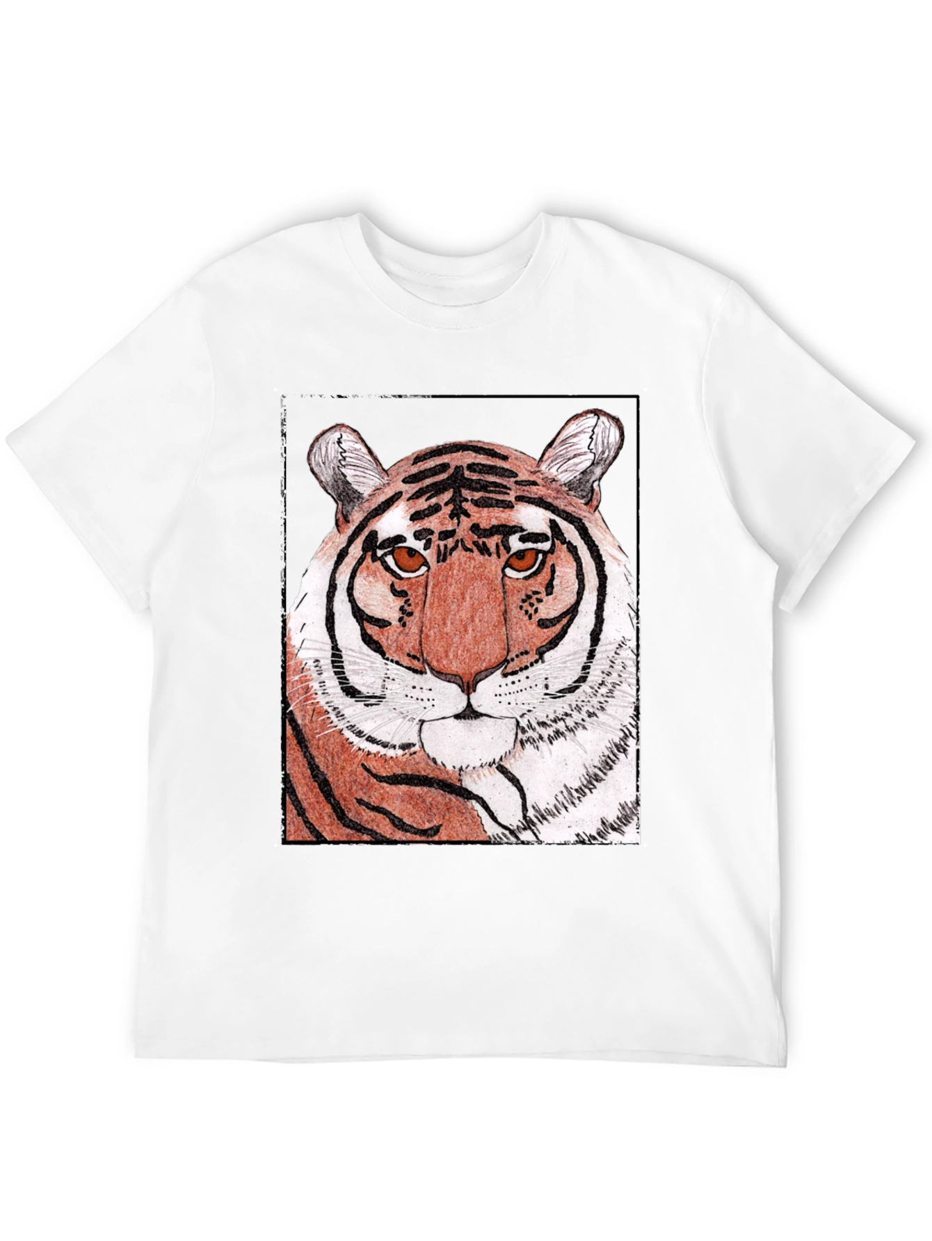 Tiger Graphic Print T-Shirt