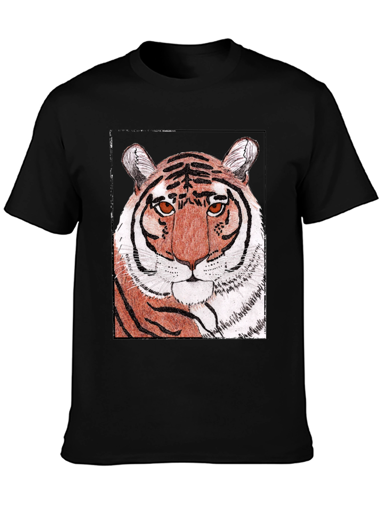 Tiger Graphic Print T-Shirt