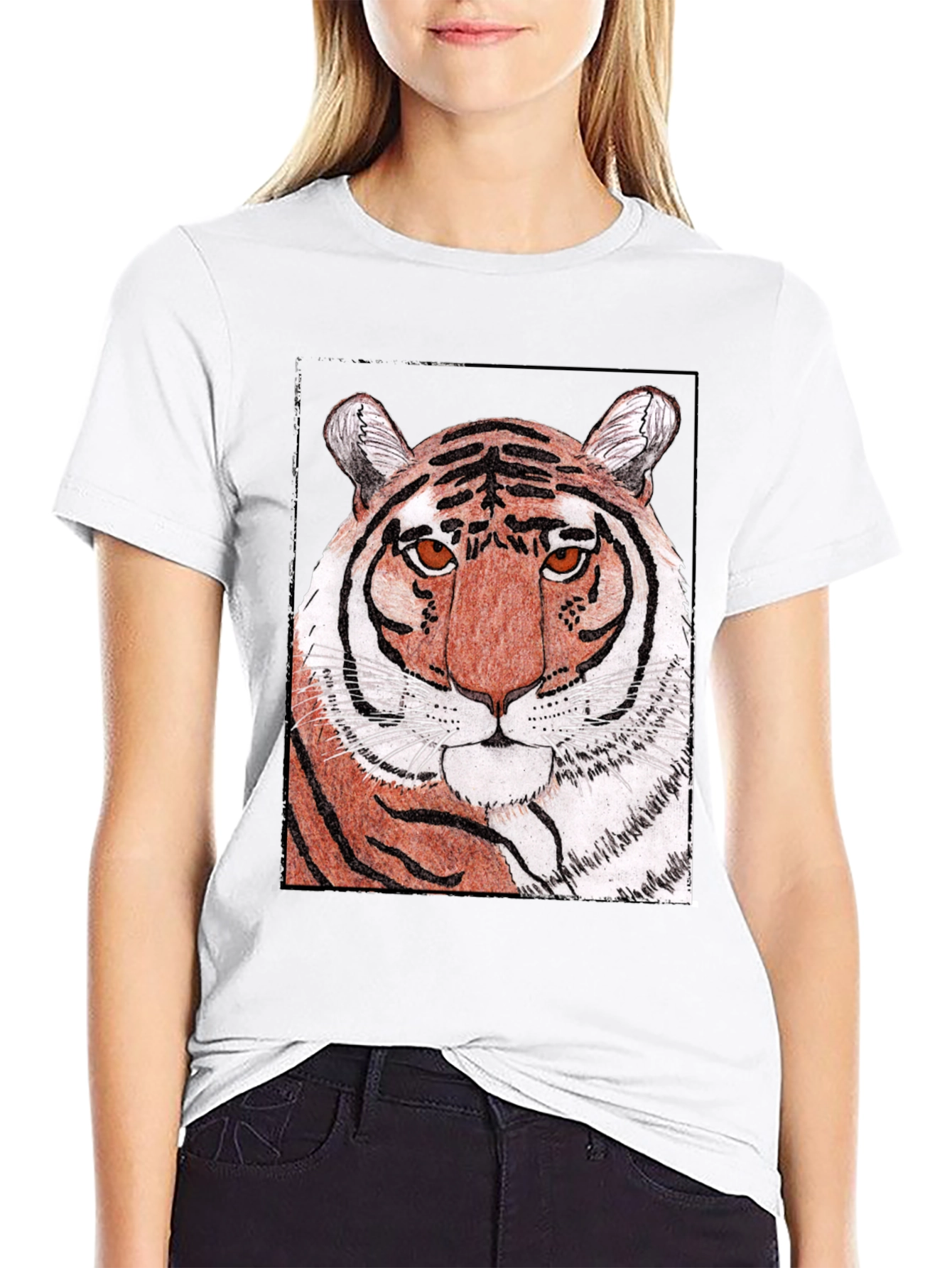 Tiger Graphic Print T-Shirt