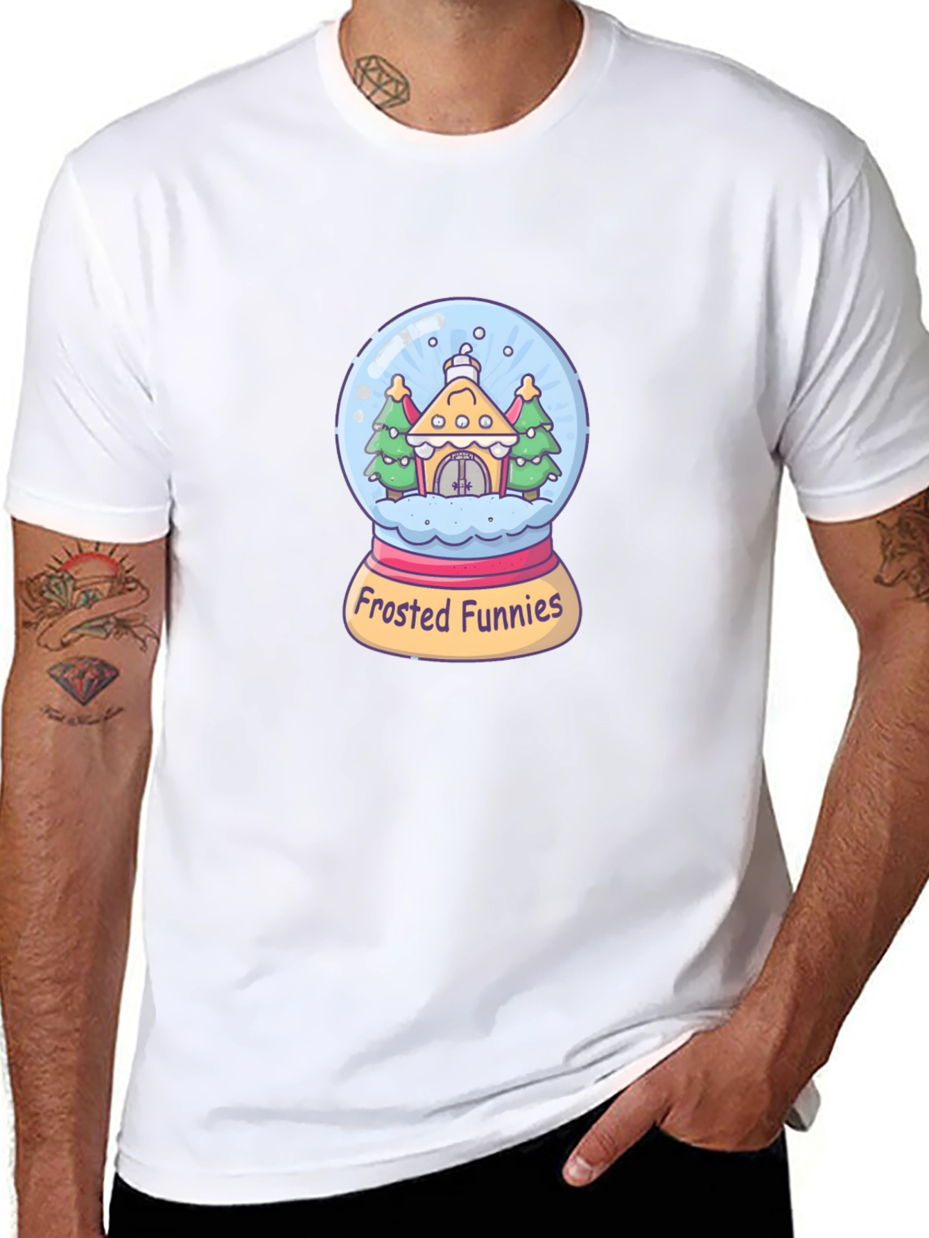 Frosted Funnies Graphic Tee - Quirky Black T-Shirt