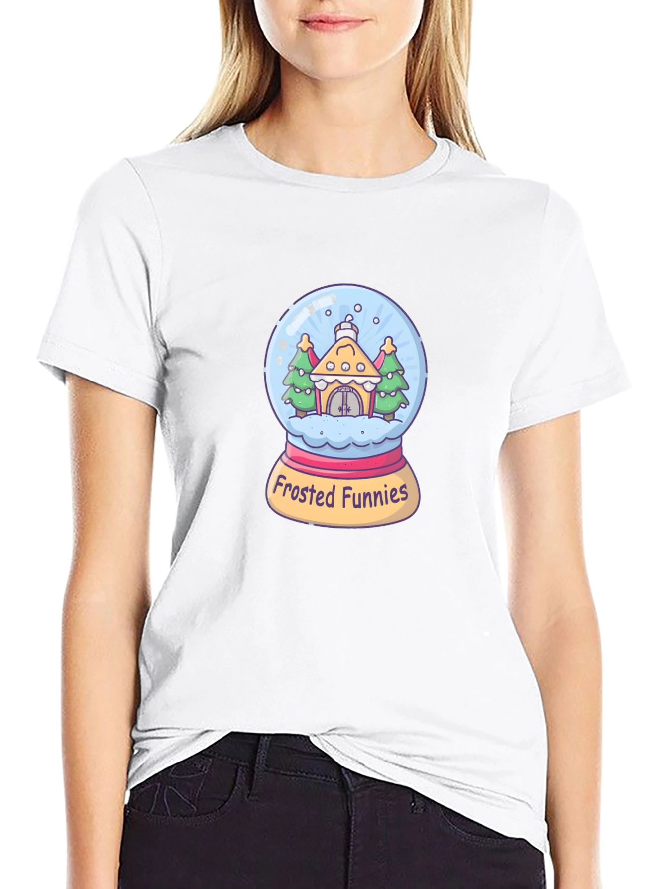 Frosted Funnies Graphic Tee - Quirky Black T-Shirt