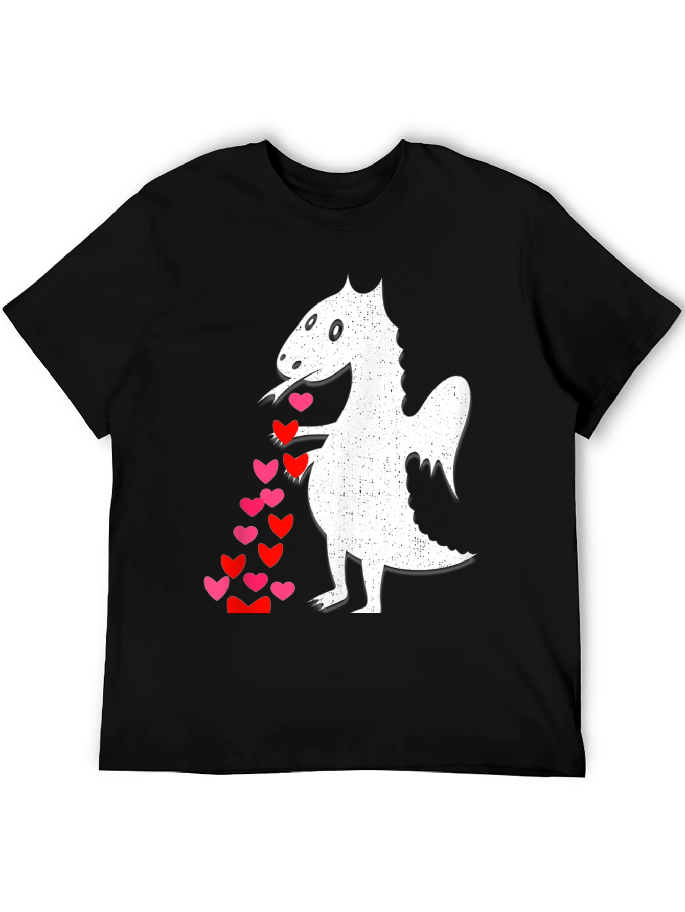 Dragon Love T-Shirt - Whimsical Heart Design