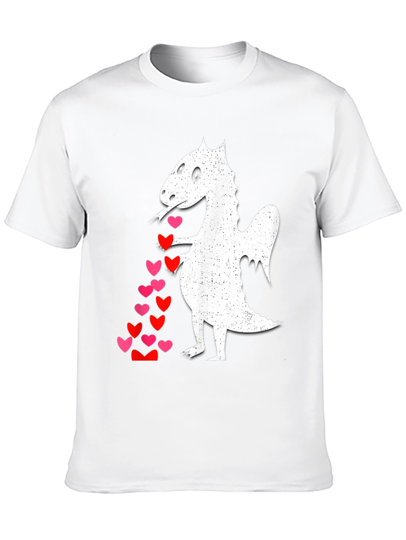 Dragon Love T-Shirt - Whimsical Heart Design