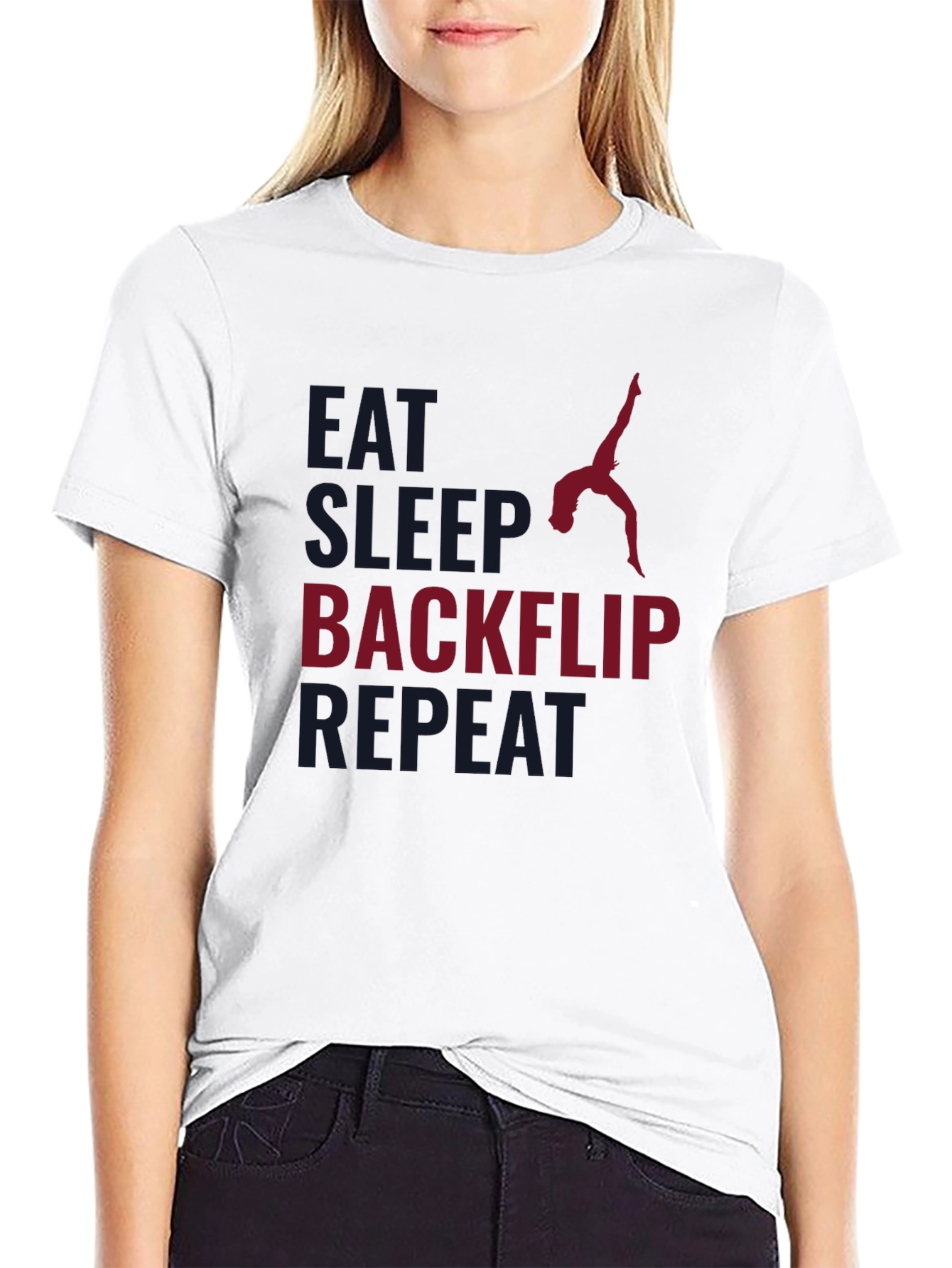 Eat Sleep Backflip Repeat - Gymnast T-Shirt