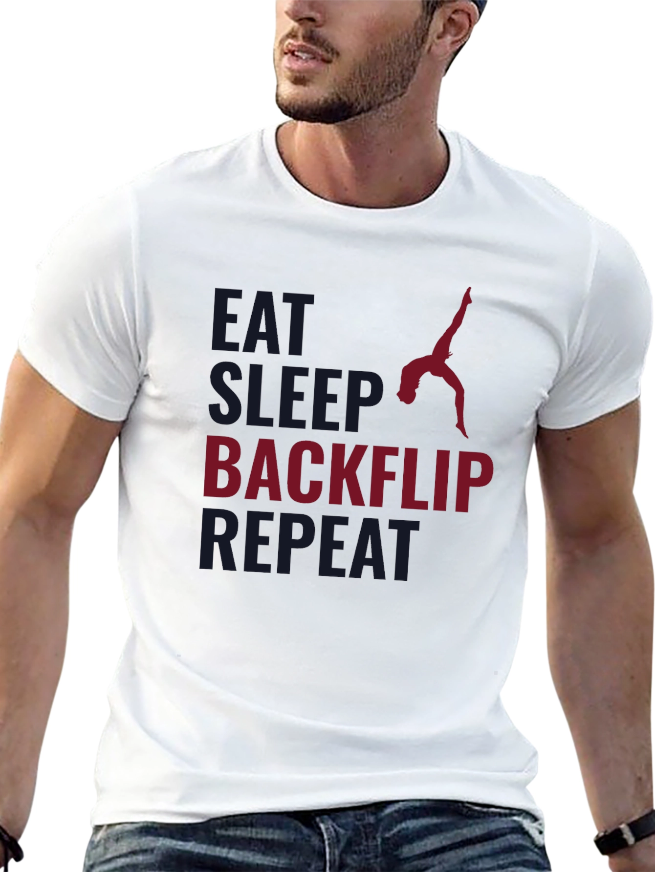 Eat Sleep Backflip Repeat - Gymnast T-Shirt