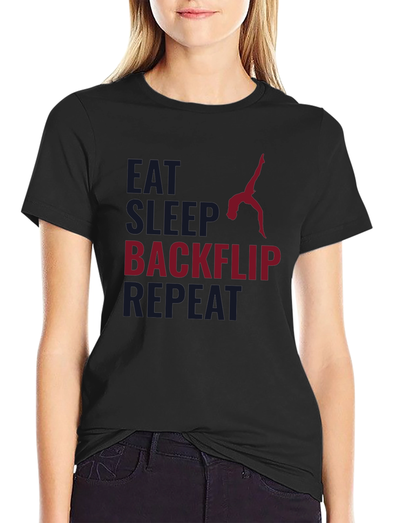 Eat Sleep Backflip Repeat - Gymnast T-Shirt