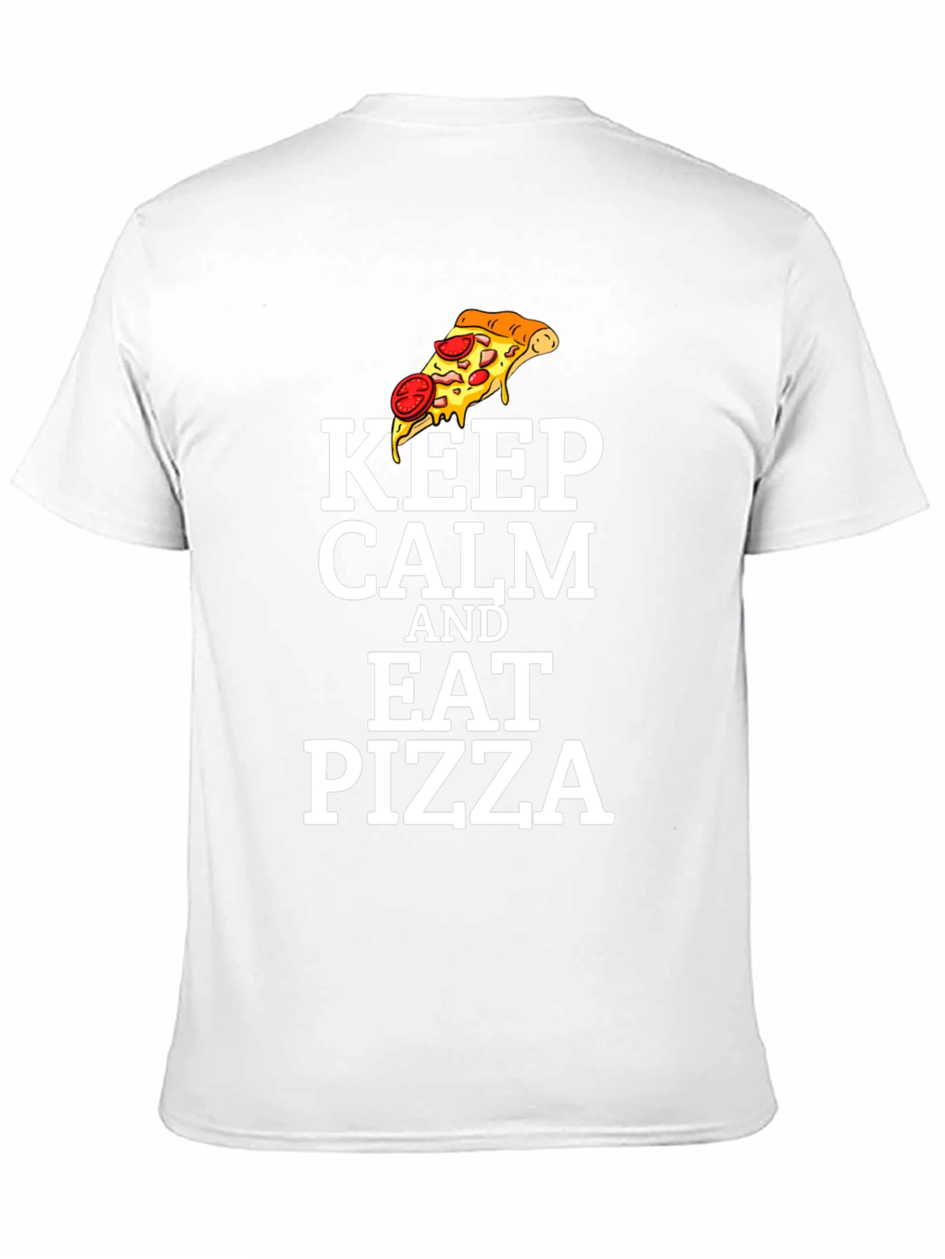 Keep Calm and Eat Pizza Graphic T-Shirt