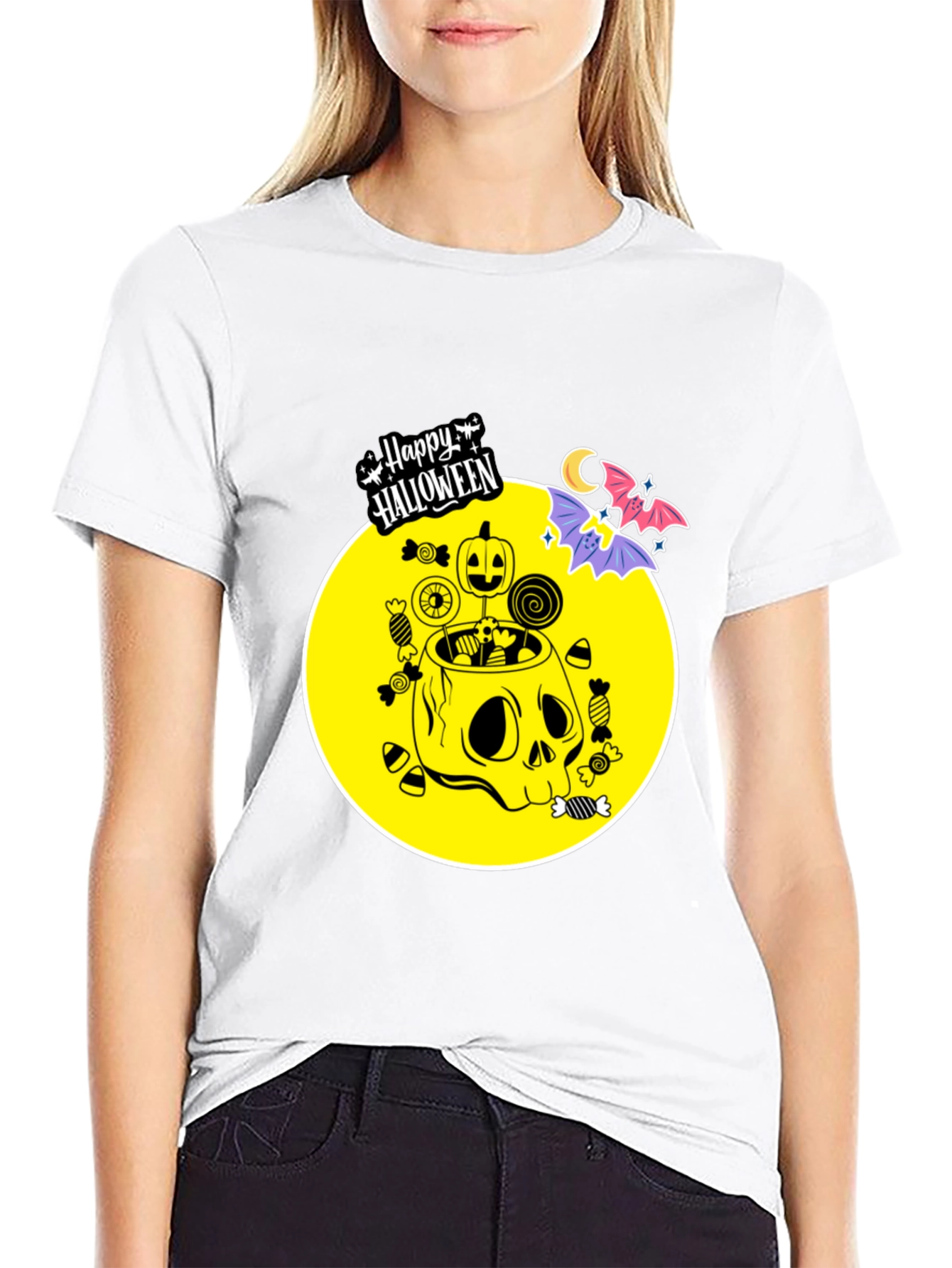Happy Halloween Skull Candy T-Shirt