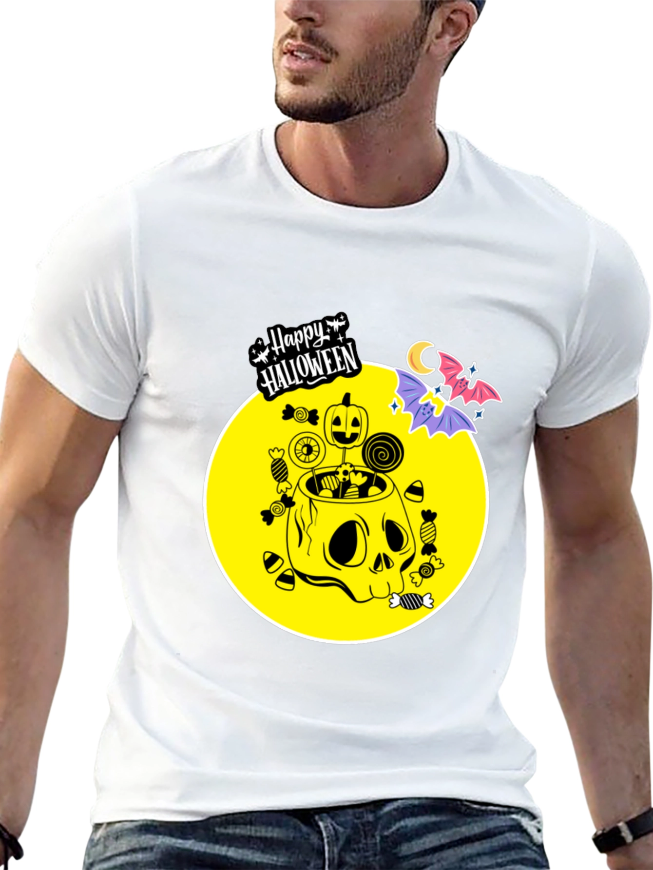 Happy Halloween Skull Candy T-Shirt
