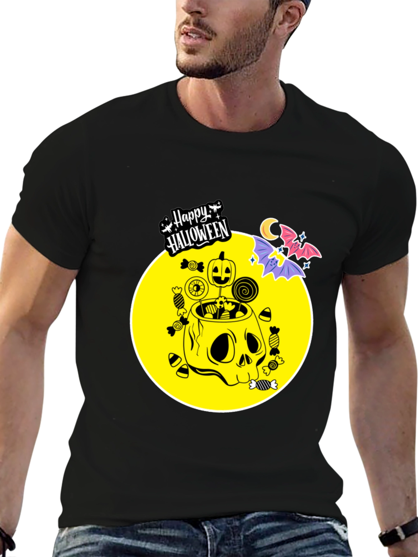 Happy Halloween Skull Candy T-Shirt