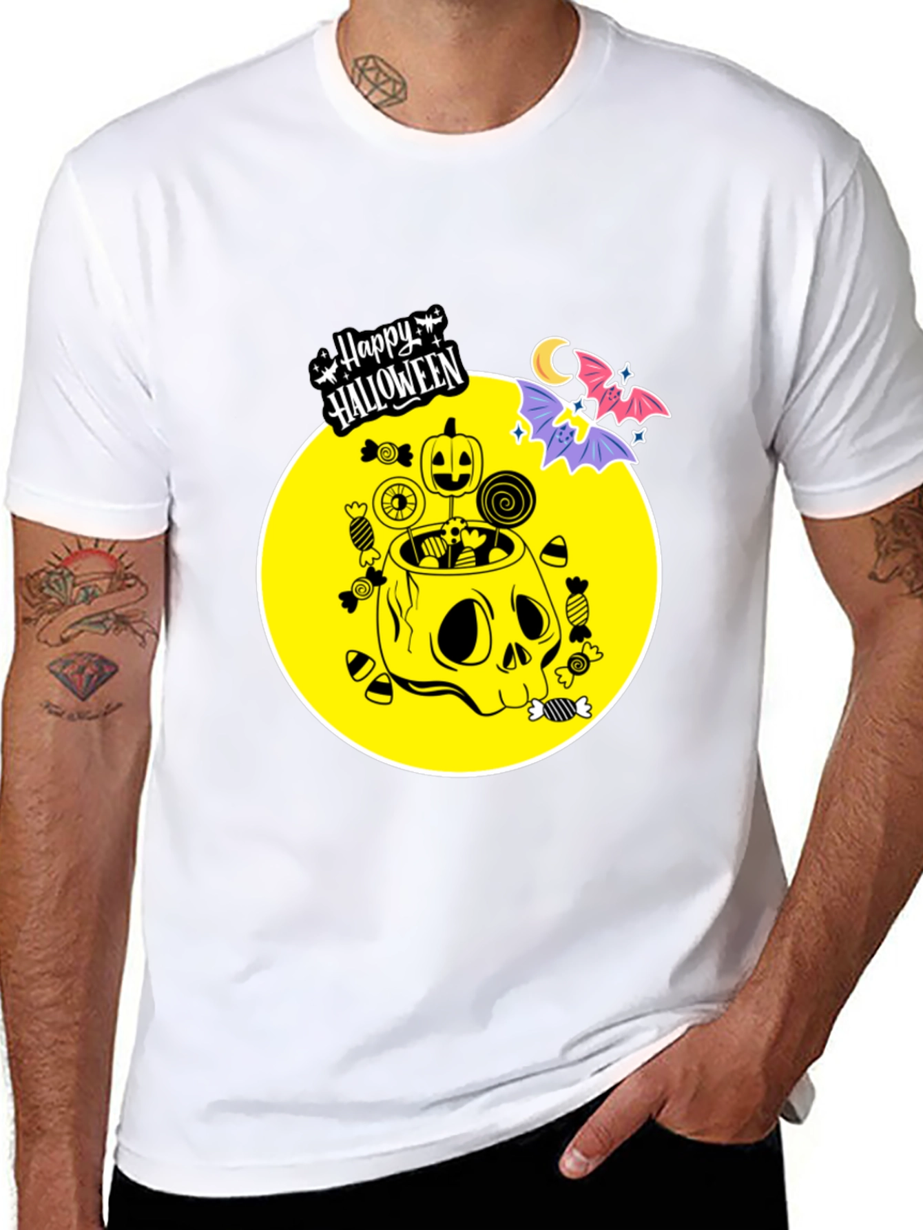 Happy Halloween Skull Candy T-Shirt